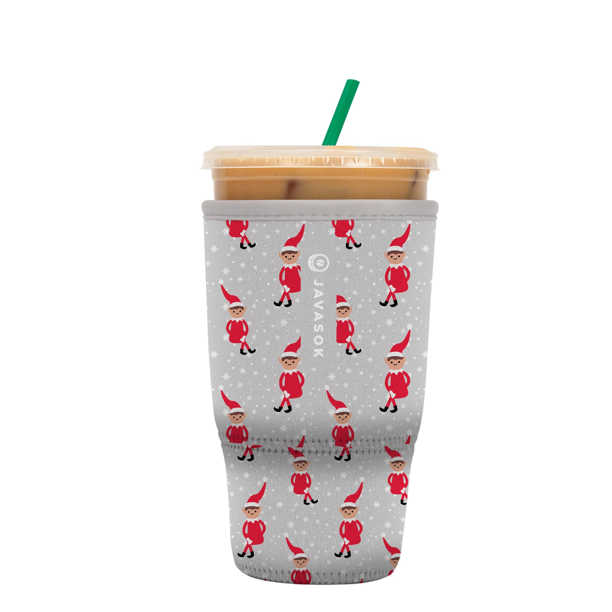 Sok It JavaSok Iced Coffee & Cold Soda Insulated Neoprene Cup Sleeve (Shelf Life, Large: 30-32oz)