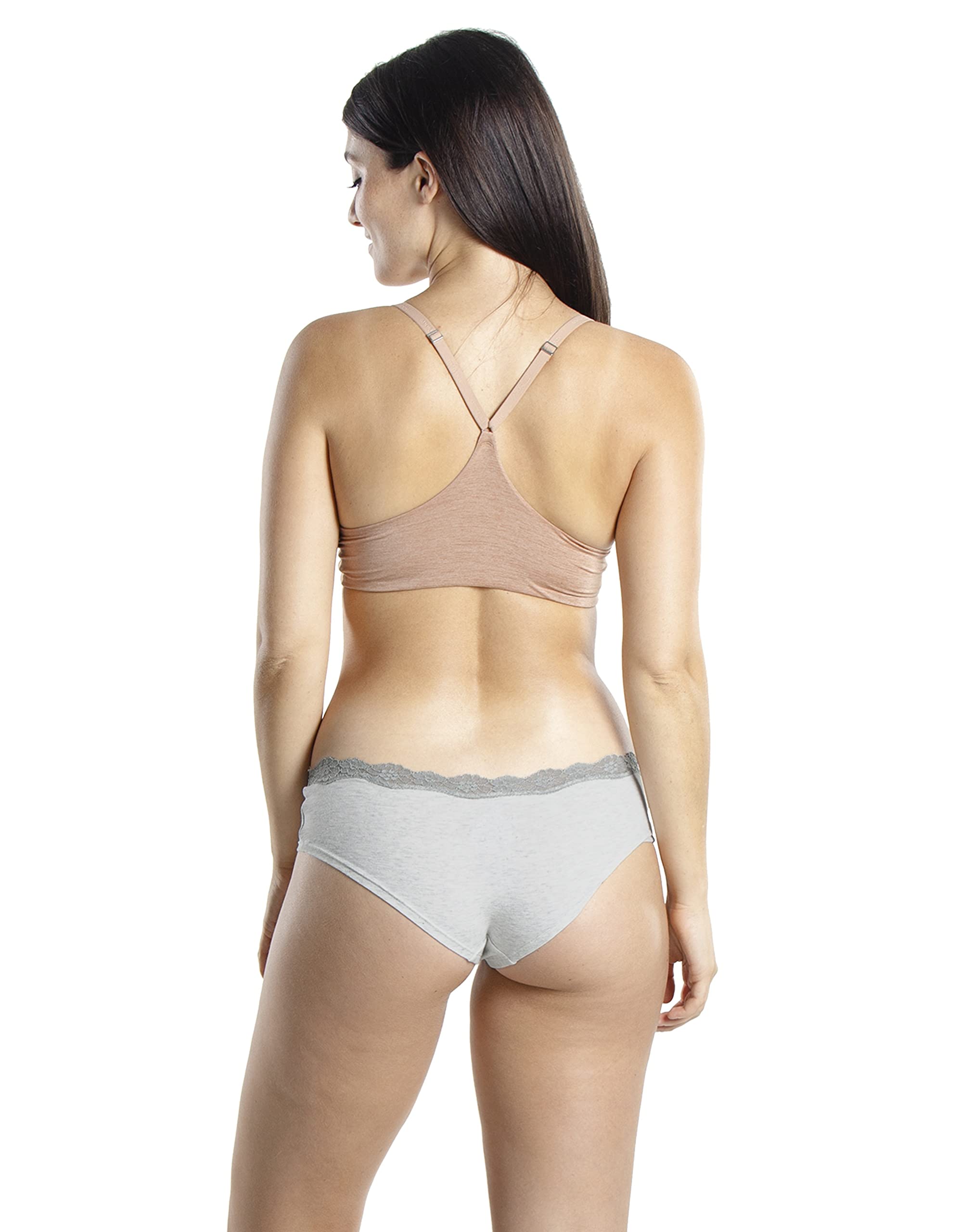 Emprella Cotton Underwear For Women, Lace Hipster Womens Panties Pack Regular - Plus Sizes