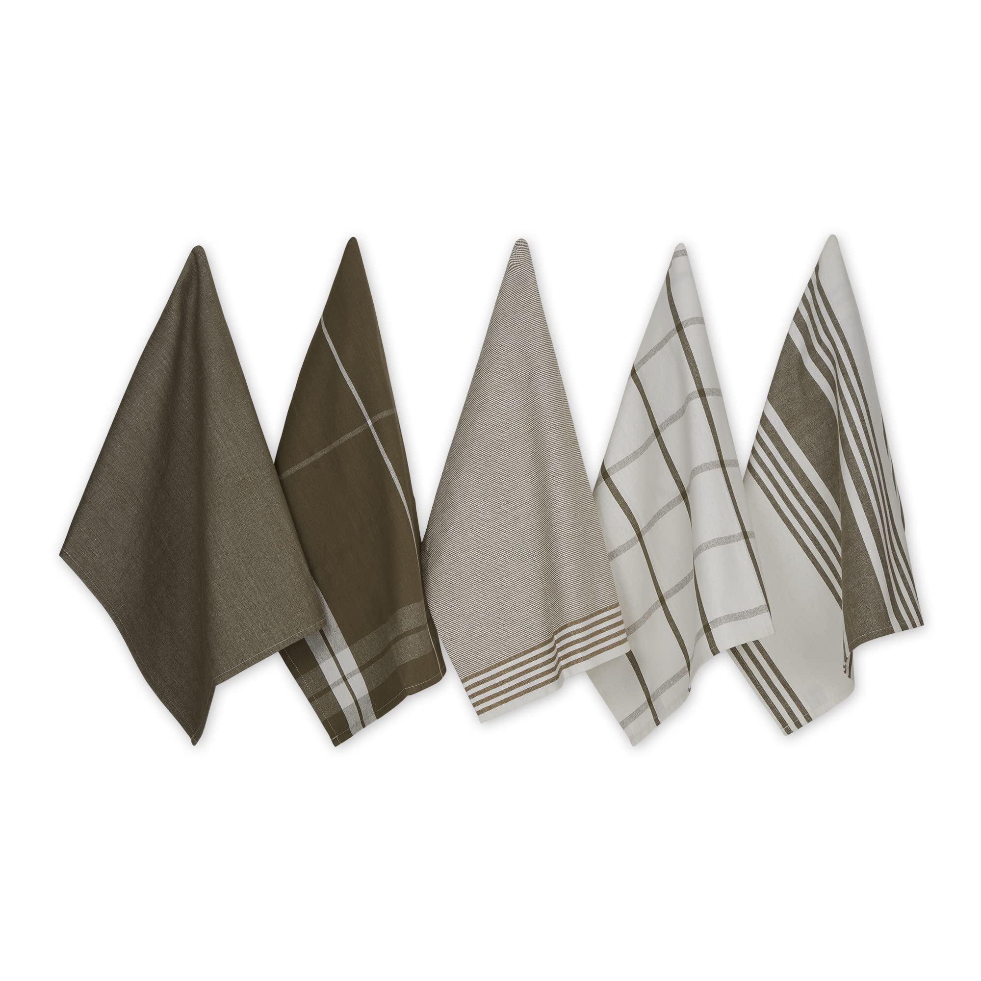 MUSHROOM CLASSIC OVERSIZED WOVEN DISHTOWELS SET/5