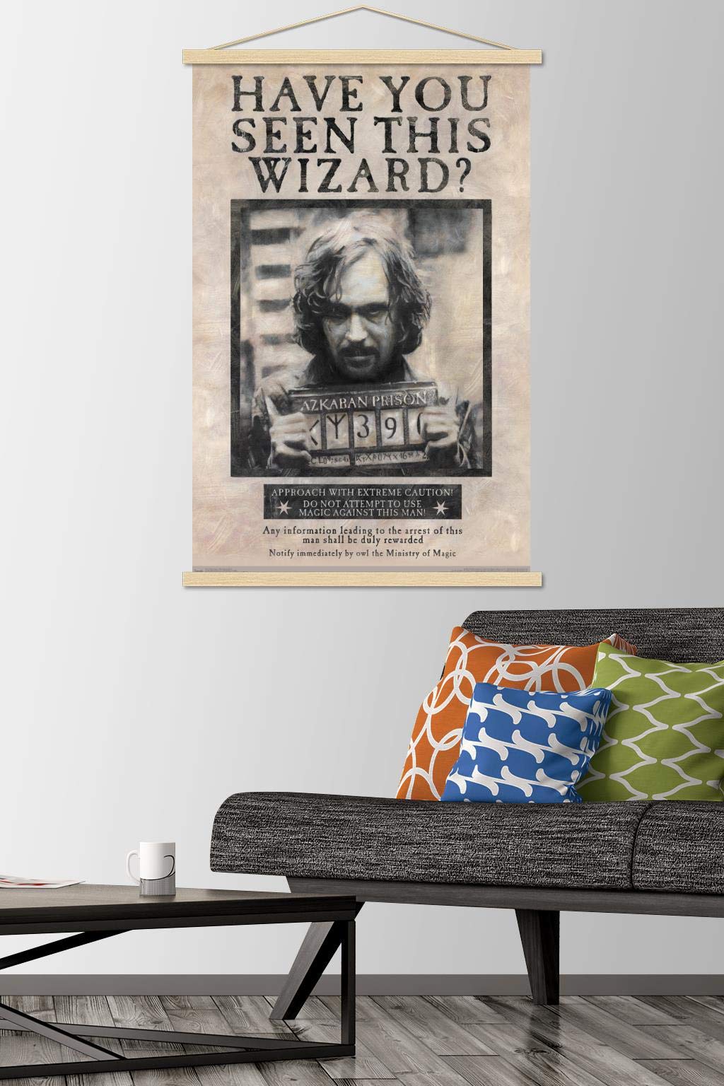 Trends International The Wizarding World: Harry Potter - Sirius Black Wanted Poster Wall Poster, 22.375'' X 34'', Premium Print