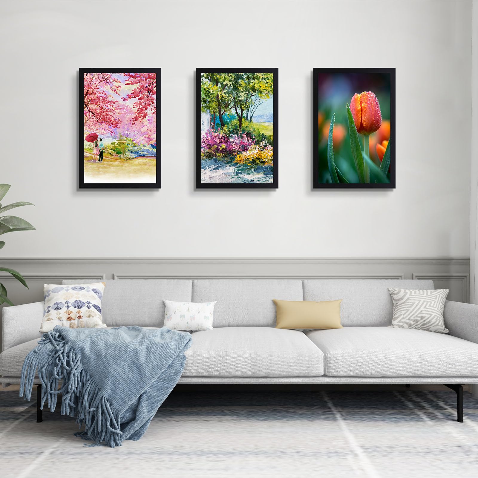Frametory, 12X18 Picture Frame Black Gallery Wall Art Photo Frame With Plexiglass, Vertical Or Horizontal (2-Pack)