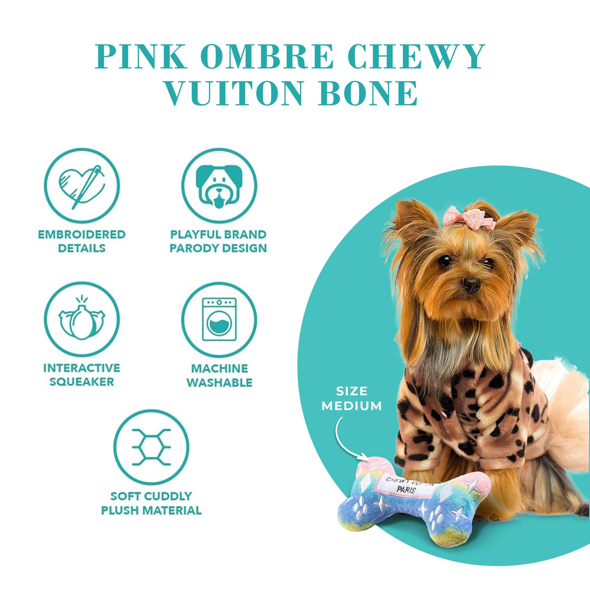 Haute Diggity Dog Fashion Hound Collection  Unique Squeaky Plush Dog Toys - Passion For Fashion (Accessories)