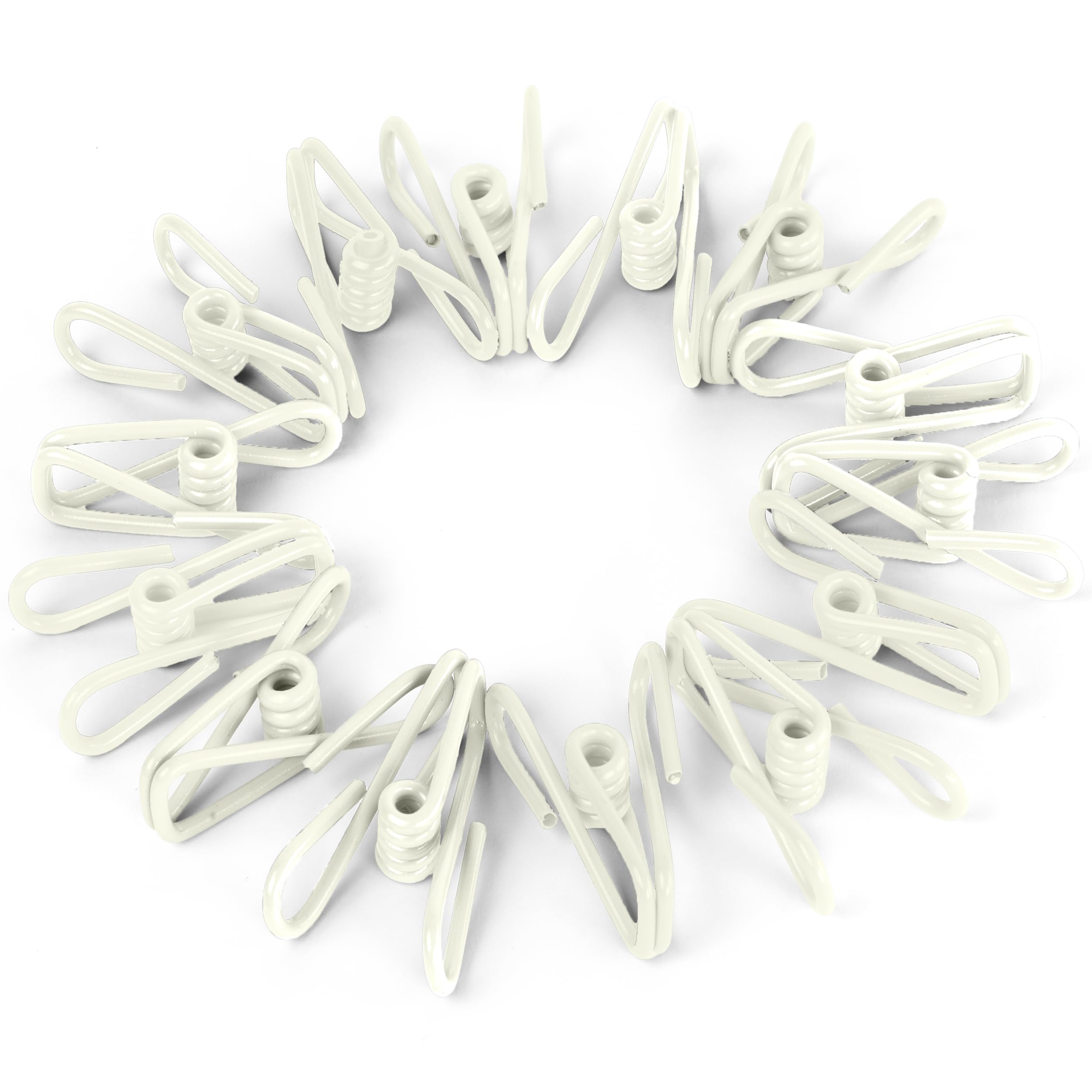 30 Pack White Chip Bag Clips For Food - Pvc 2 Inch Coated Sealer For Sealing Food - Paper Holder, Clothesline Clip For Laundry H