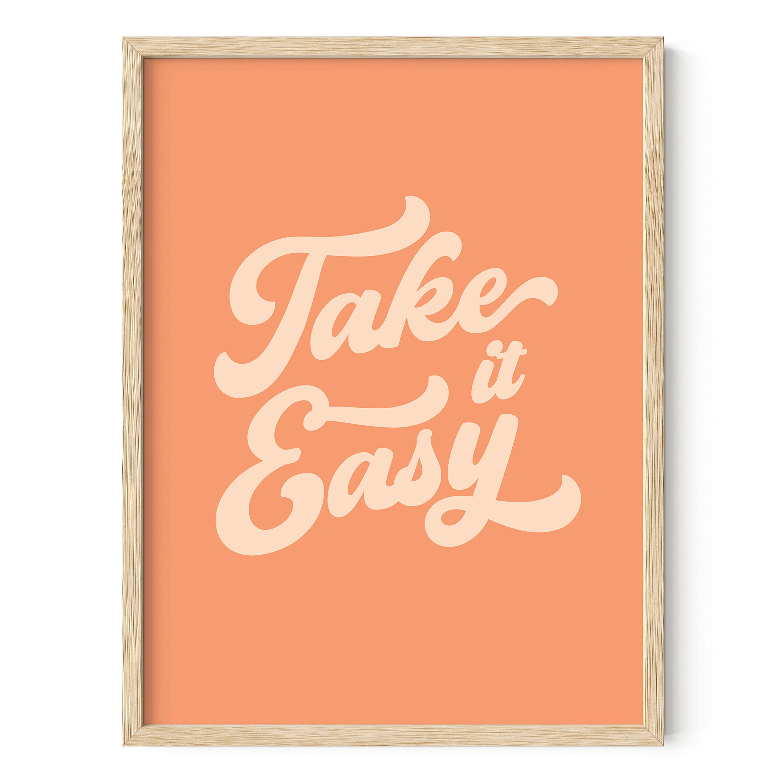 Haus And Hues Orange Pictures For Wall Decor, Framed Art Pictures For Wall, Aesthetic Posters For Teen Girls, Orange Wall Art Be