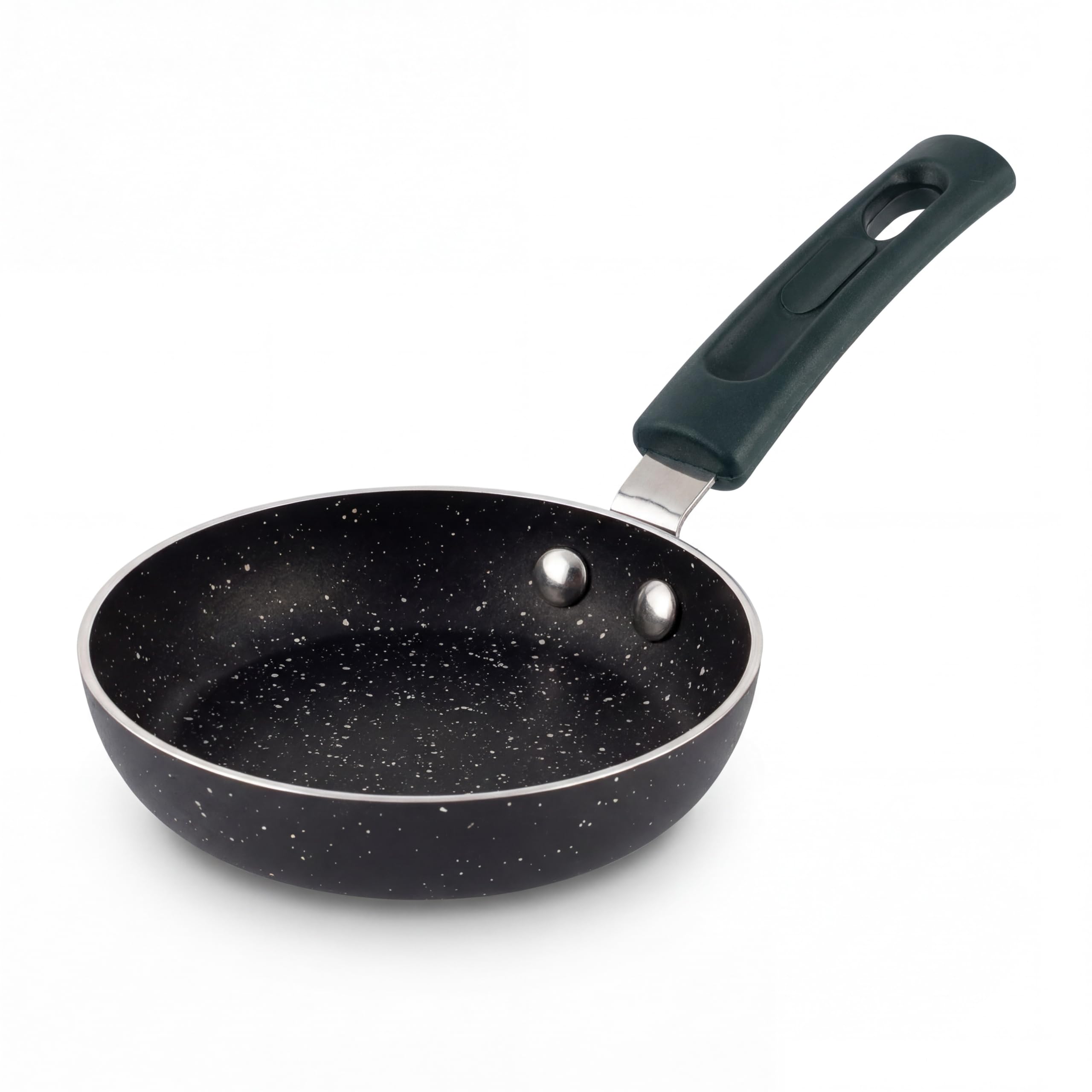 Frynest 5 Inch Mini Frying Pan Skillet (3.5Inch Cookable Surface Area), Nonstick Aluminum Egg Pan for Single Eggs, Omelets and 