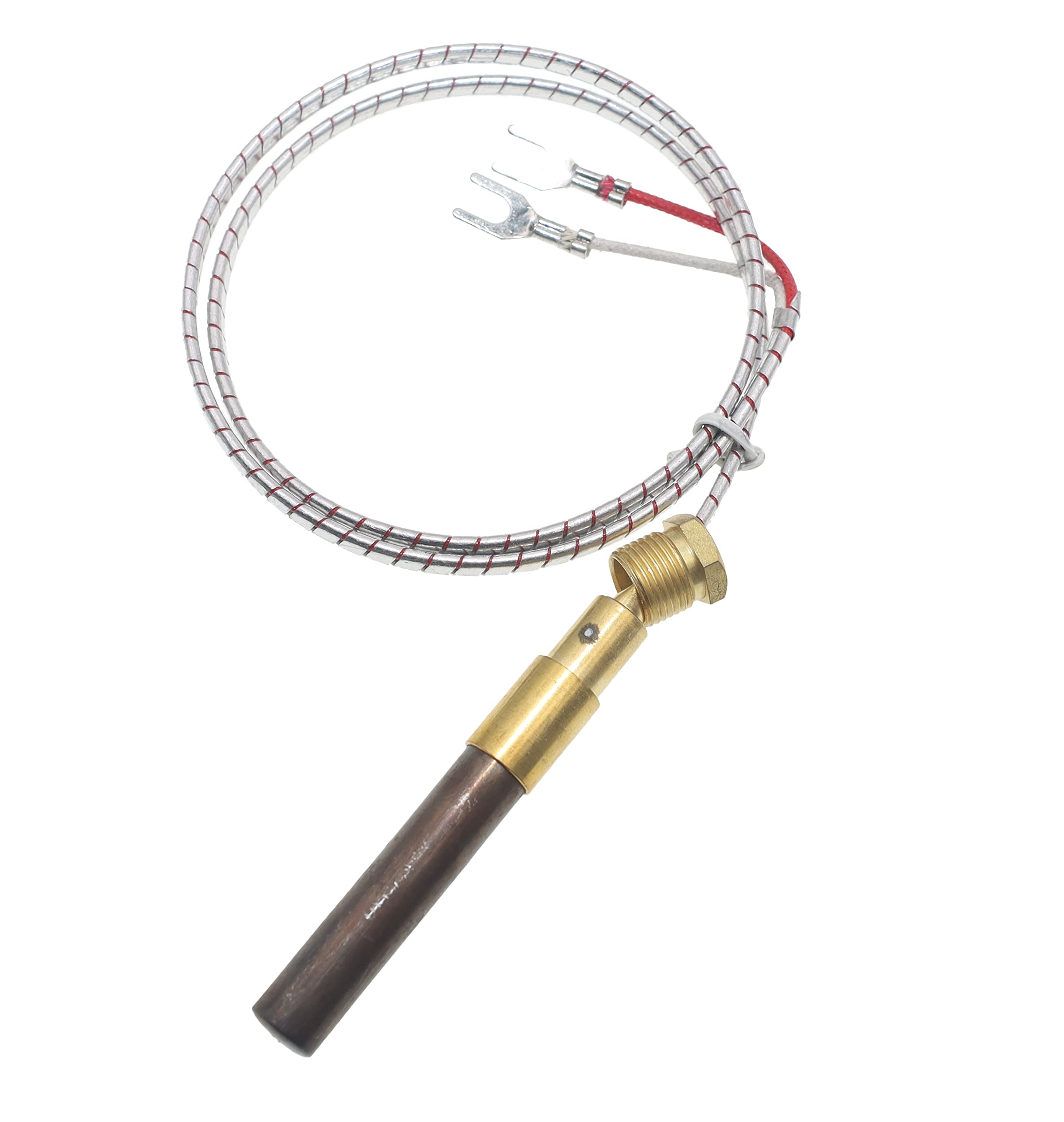 5 Pcs 24'' Aluminum 750Mv Thermopile Generator Replacement For Fireplace Thermopile Replacement Fireplace&Stove Accessories,Fire