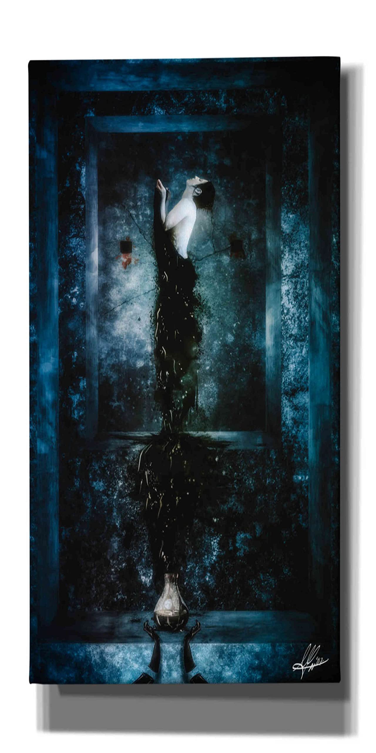 Cortesi Home 'Drink Me' By Mario Sanchez Nevado, Canvas Wall Art, 12'' X 24''