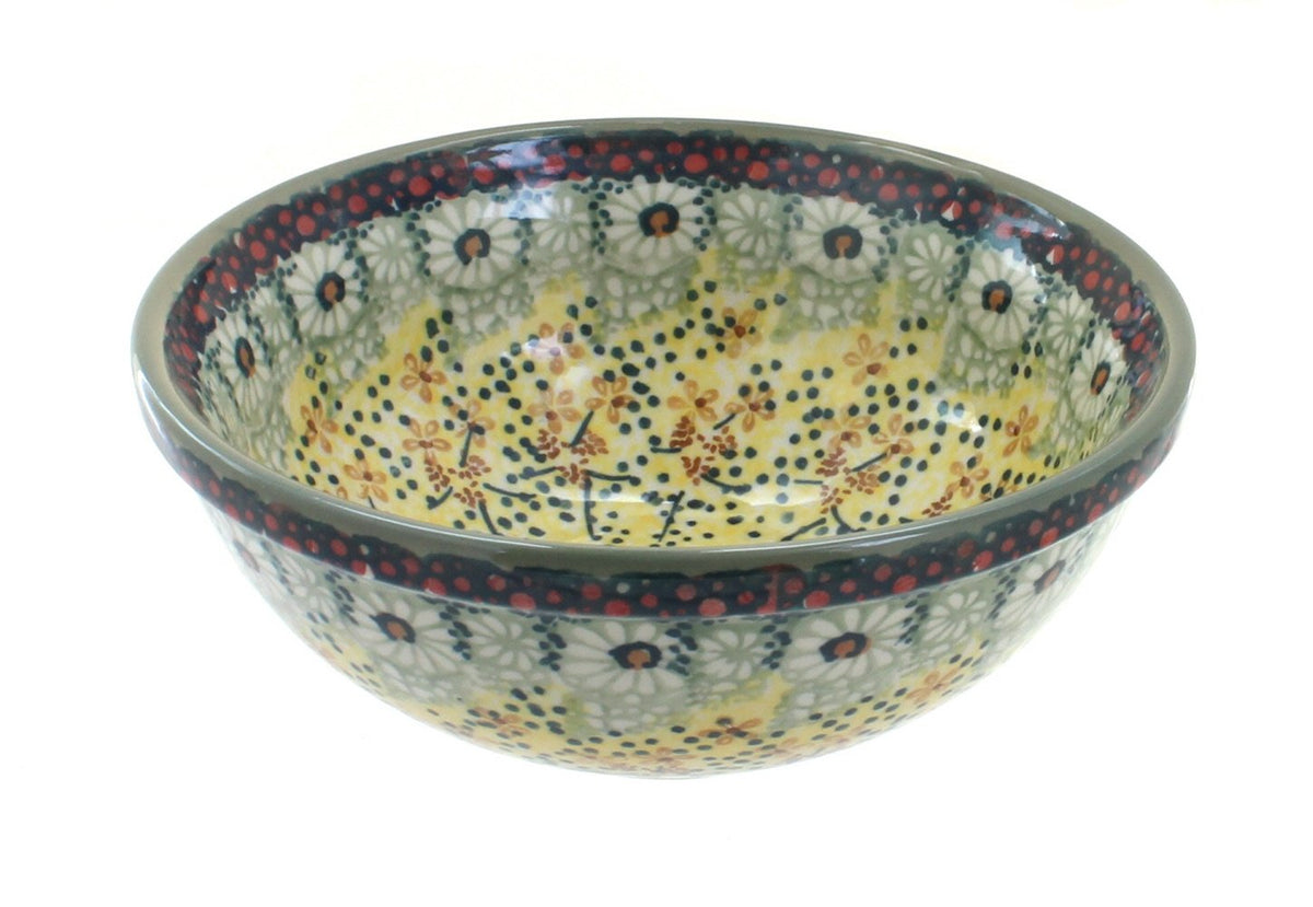 Blue Rose Polish Pottery Sunshine Grotto Cereal/Soup Bowl