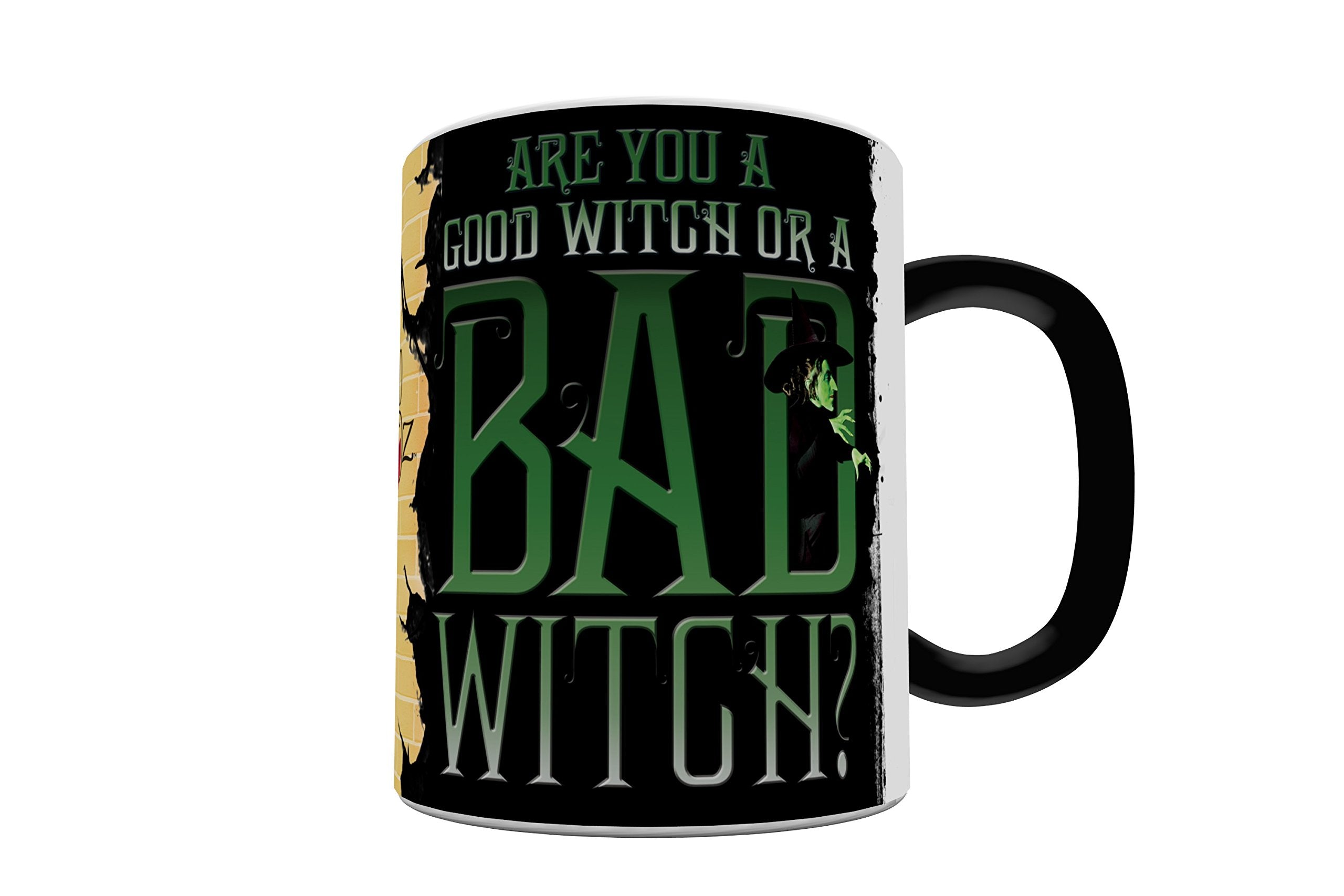 Morphing Mugs Wizard of Oz (Good Witch Bad Witch) Ceramic Mug  Black 11 fl oz