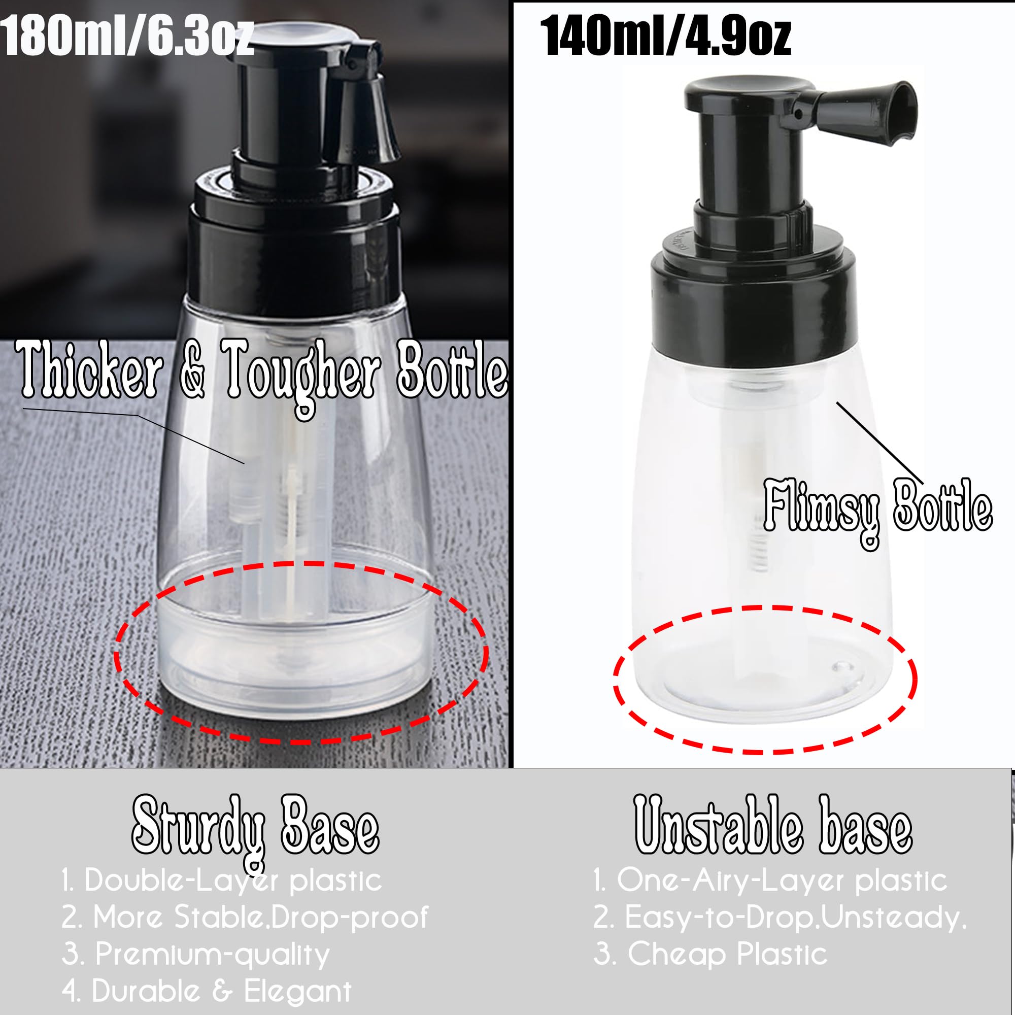 Ccbeauty Powder Spray Bottle, Barber Spray Bottle For Hair, Empty Portable Travel Cosmetics Container, Hair Fiber Applicator, Re
