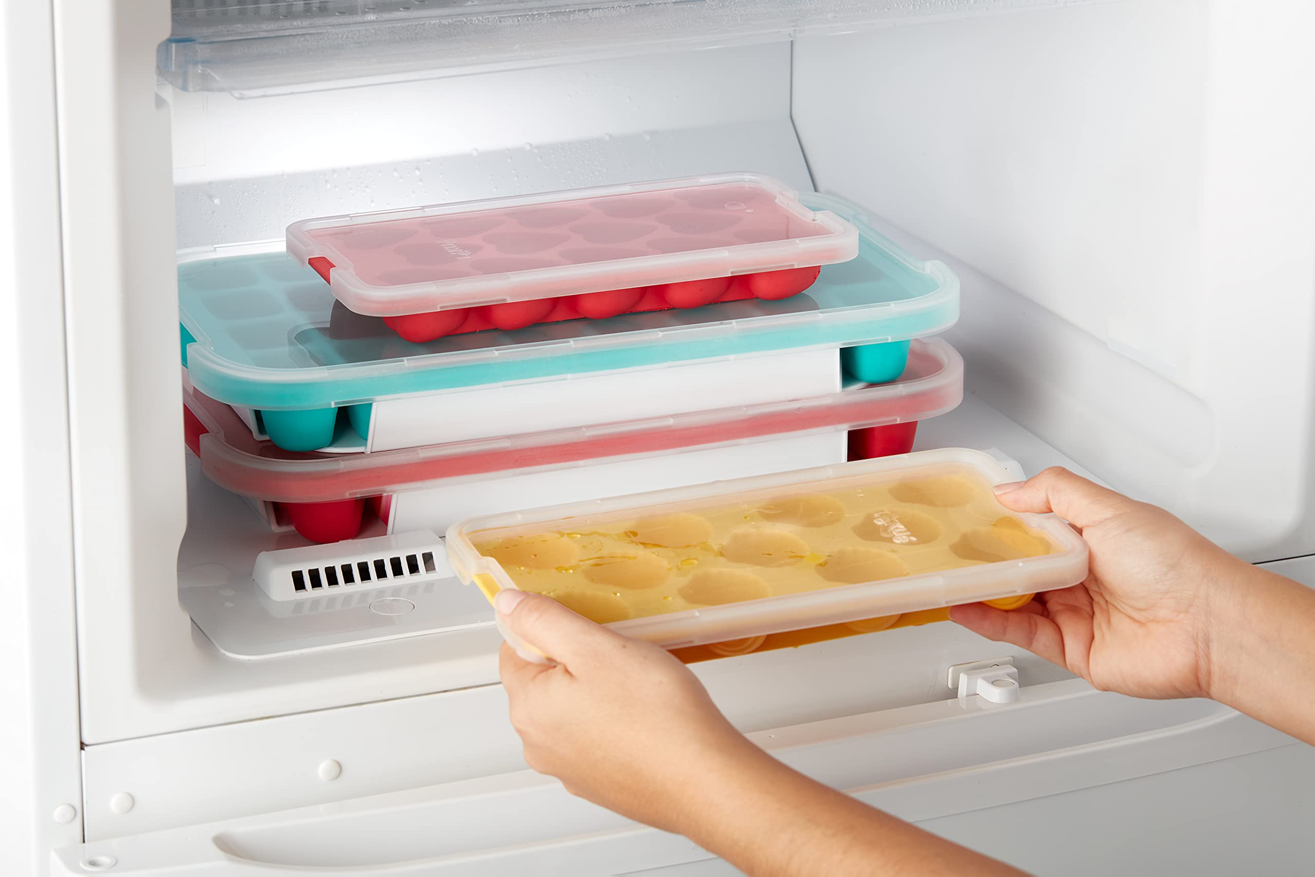 Lekue Shell Ice Cube Tray, Yellow