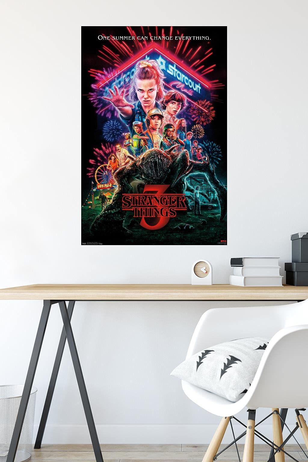 Trends International Netflix Stranger Things: Season 3 - One Sheet Wall Poster, 22.375'' X 34'', Unframed Version