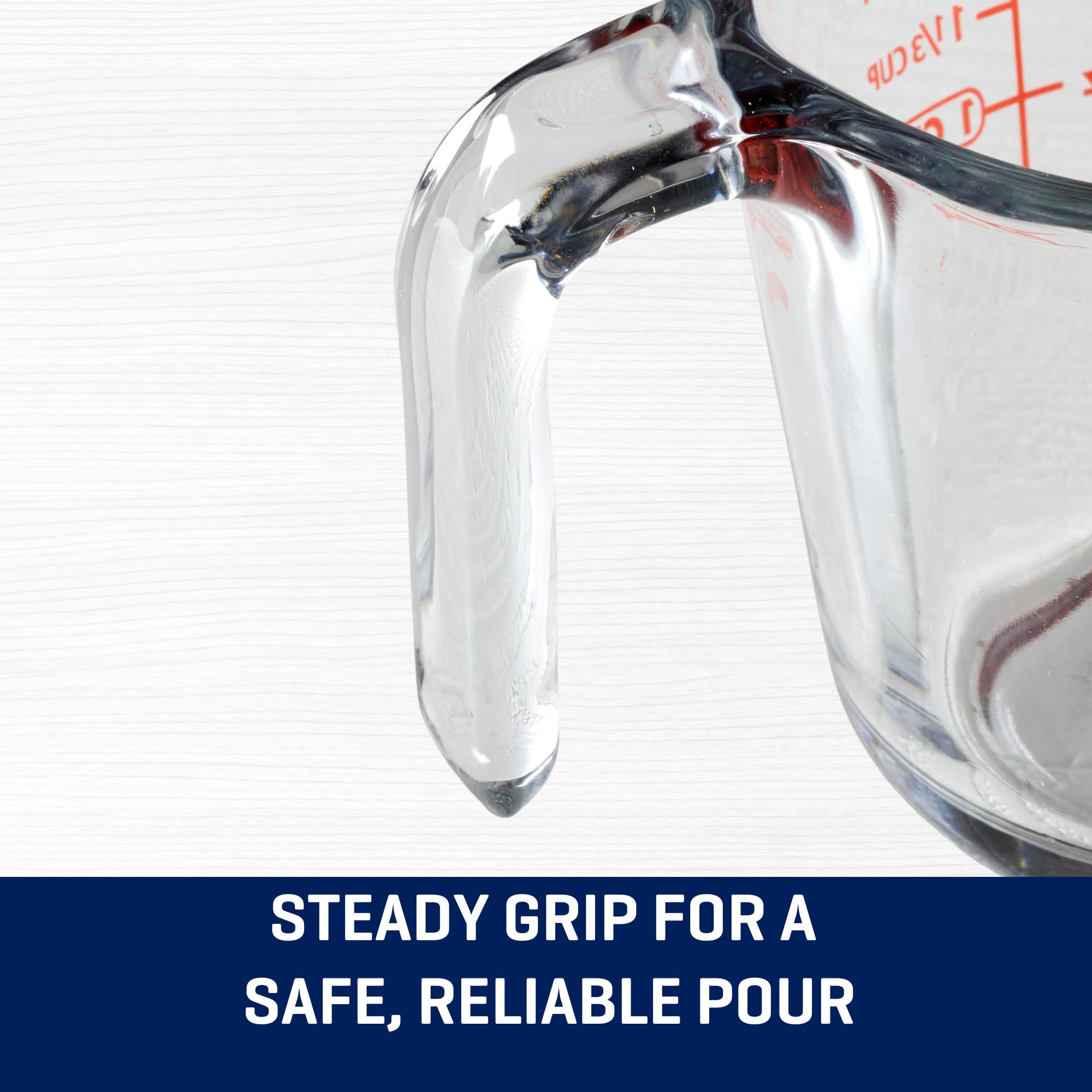 Anchor Hocking Glass Measuring Cup Set, 4 Pieces, Includes 5 oz, 1-cup, 2-cup, 4-cup, Clear, Model 14525ECOM