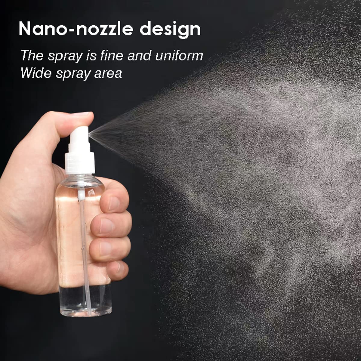 Zejia 6 Pack Small Spray Bottle, 2.7Oz/80Ml Travel Spray Bottle, Empty Fine Mist Spray Bottles, Refillable Mini Spray Bottles Wi