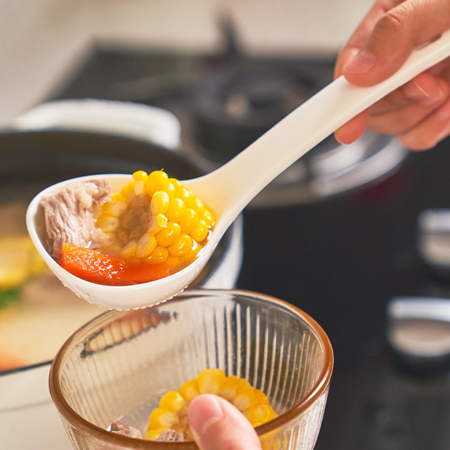 Mxy Plastic Soup Ladle Spoon Small Soup Scoop For Ladling Out Skilly Oatmeal Kitchen Tool