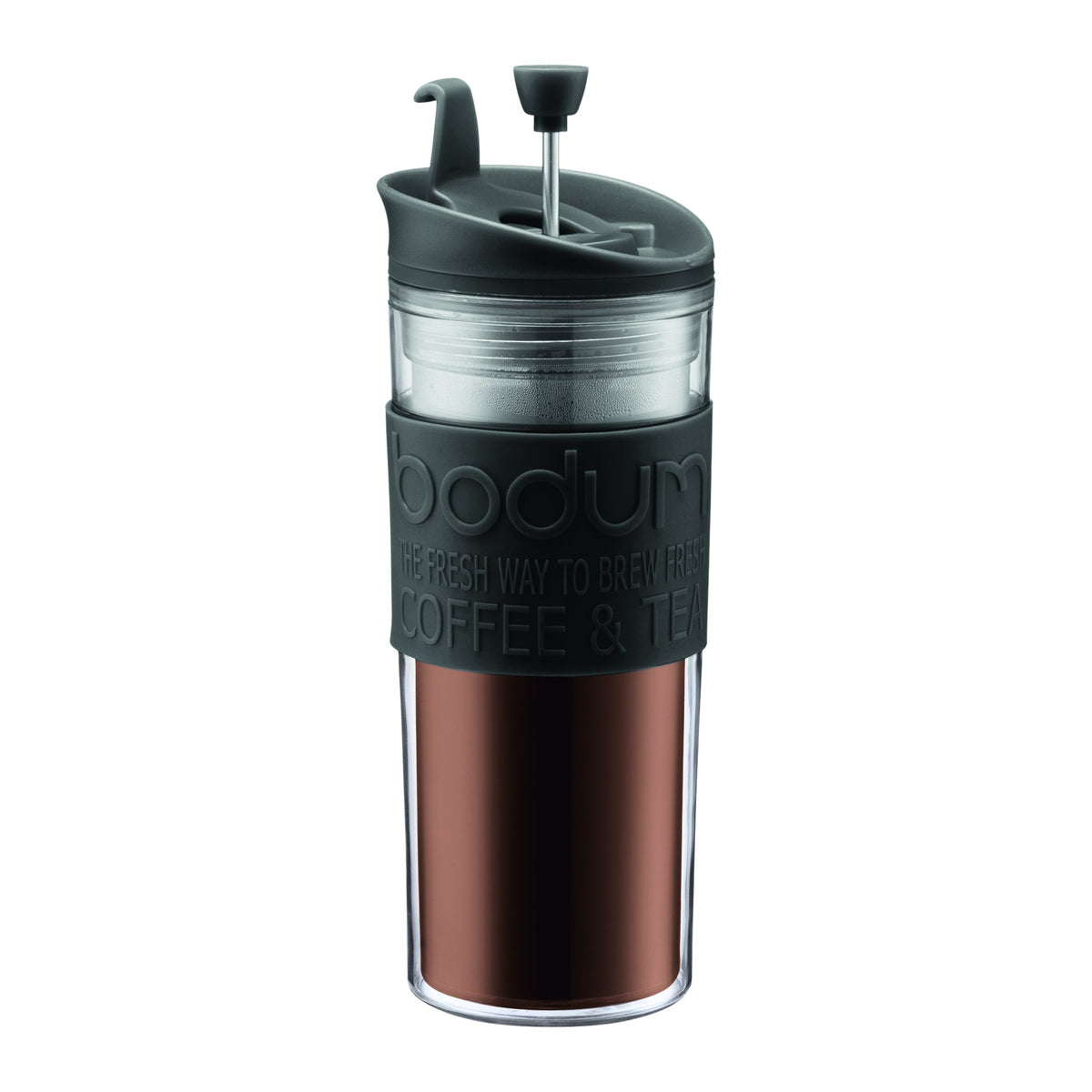 Bodum Bistro Double Wall Insulated Travel Press, 1 Count (Pack Of 1), Black