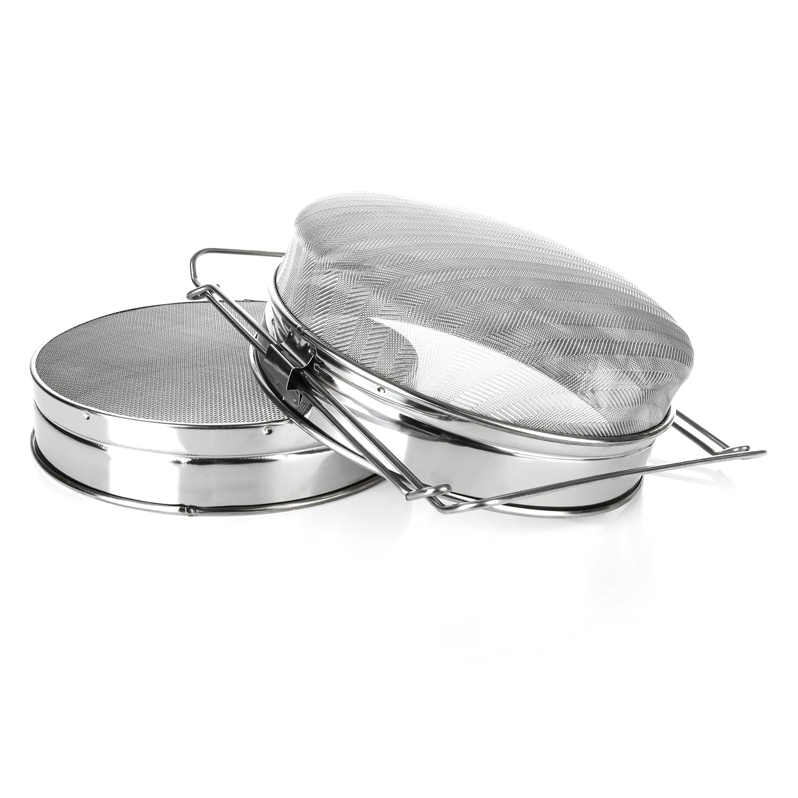Double Sieve Honey Strainer, Stainless Steel Double Honey Strainer, Bee Keeping Equipment Filter Bee Keeping Extract Tools, 1 Pa