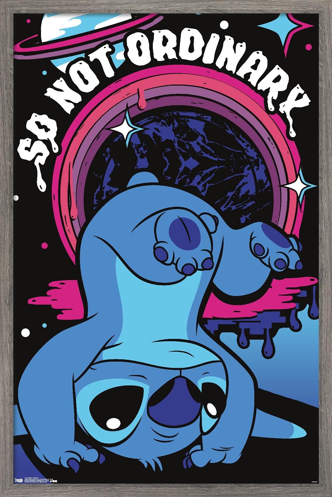 Trends International Disney Lilo And Stitch - Ordinary Wall Poster, 22.375'' X 34'', Barnwood Framed Version