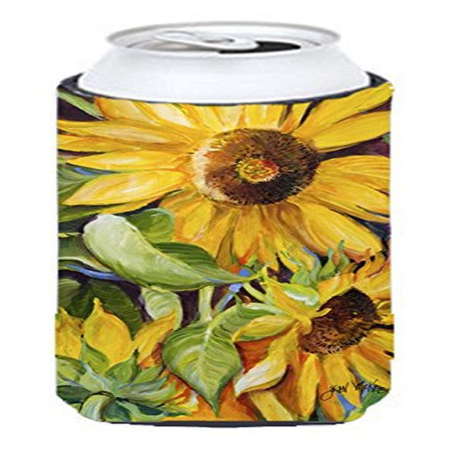 Caroline'S Treasures Jmk1172Tbc Sunflowers Tall Boy Hugger Can Cooler Sleeve Hugger Machine Washable Drink Sleeve Hugger Collaps