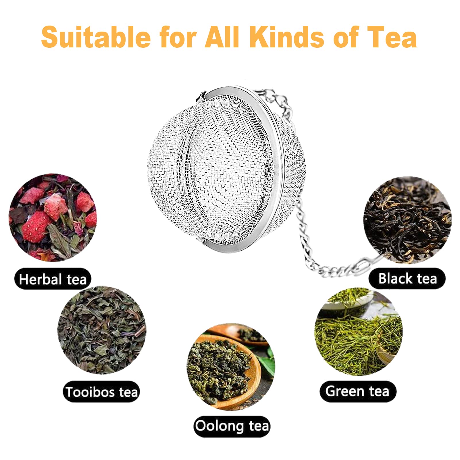 Nstaygate 2Pcs Tea Steeper For Loose Tea,Tea Infuser Tea Balls For Loose Tea With Charm Handmade Cute Butterfly Bff Pendant Loos