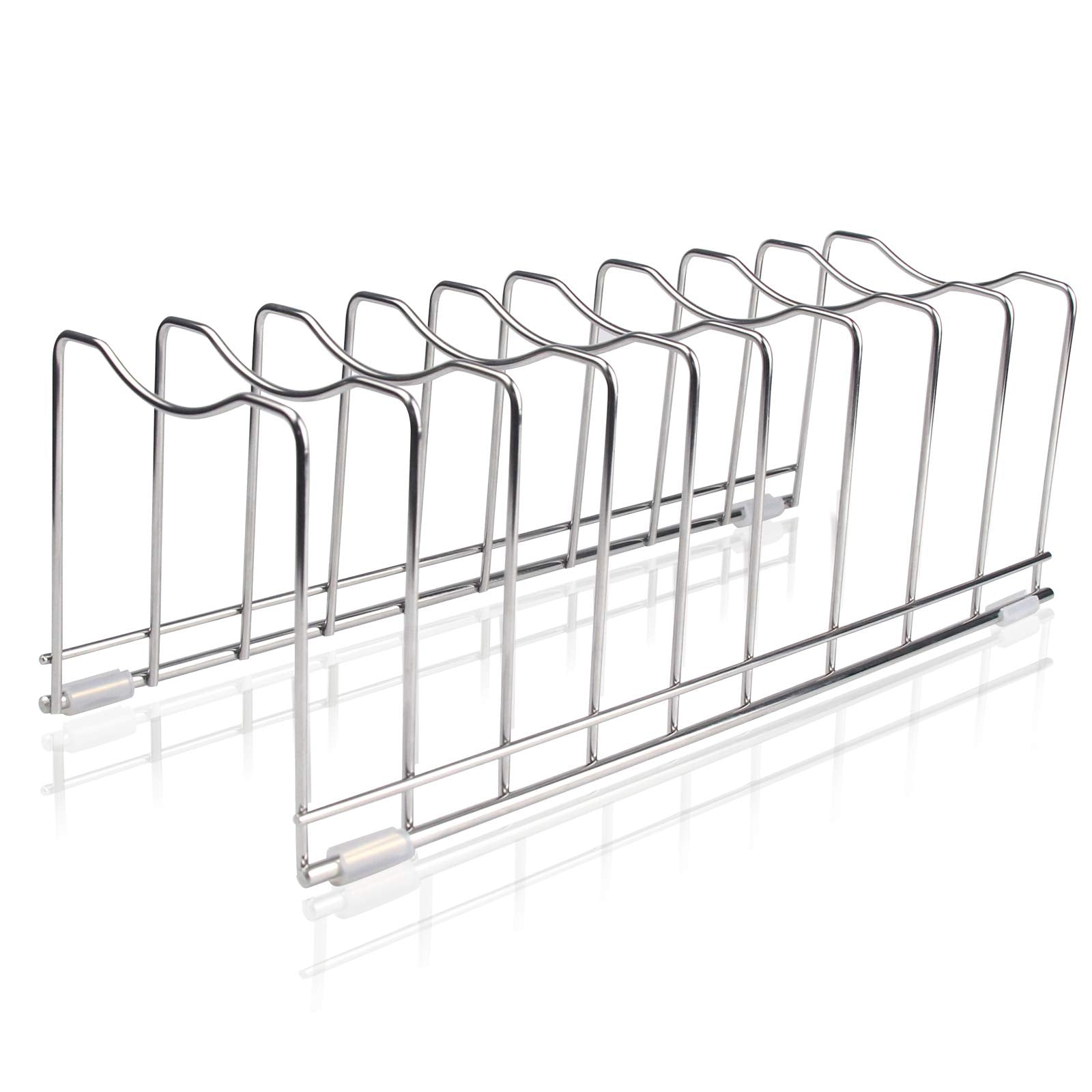 Flsepamb Lid Organizer Pot Lid Organizer Pot Lid Rack Holder Suitable For Bakeware Dish Plate, Cutting Boards, Pots & Pans, Serv