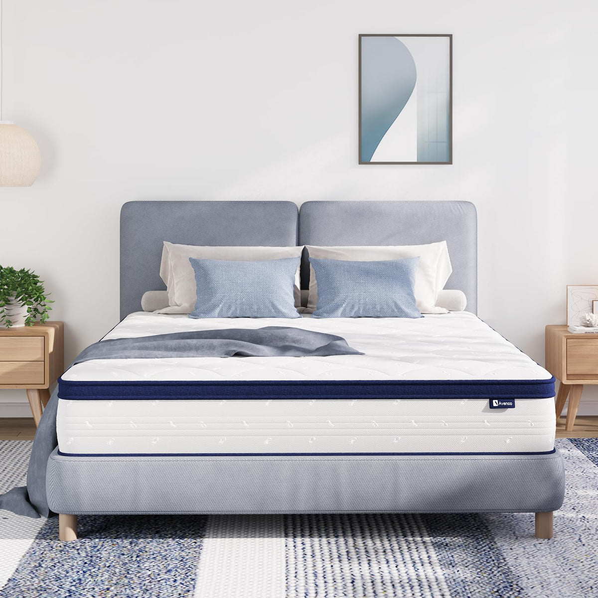 Avenco 10 Inch Full Size Mattress, Full Mattress In A Box For Pain Relief & Motion Isolation, Certipur-Us Certified Full Bed Mat