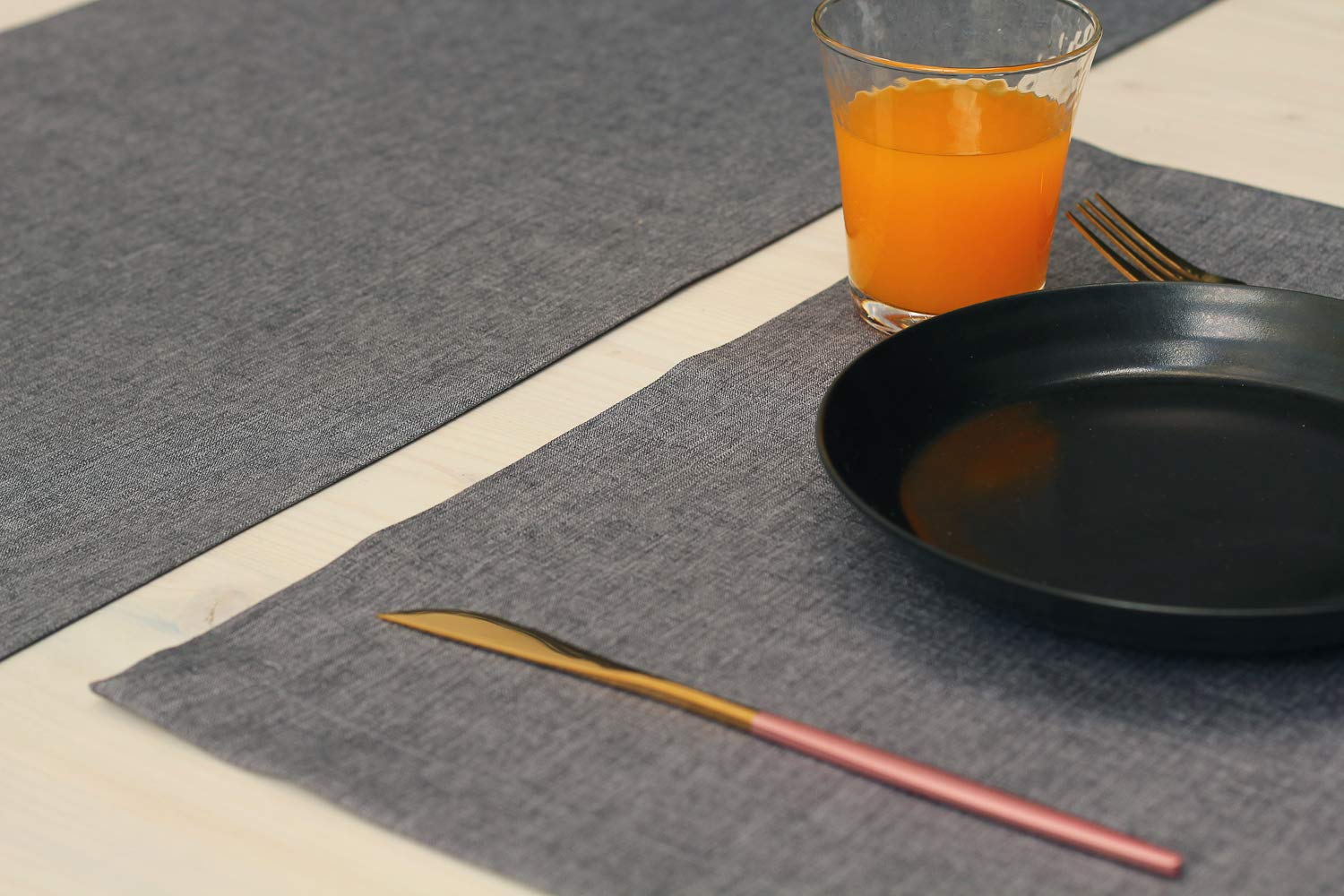 Grey Table Runner 132 Inch, Outdoor Dresser Scarf, Waterproof Gray Coffee Table Runner, Long Dining Table Runners, Decor For Fie
