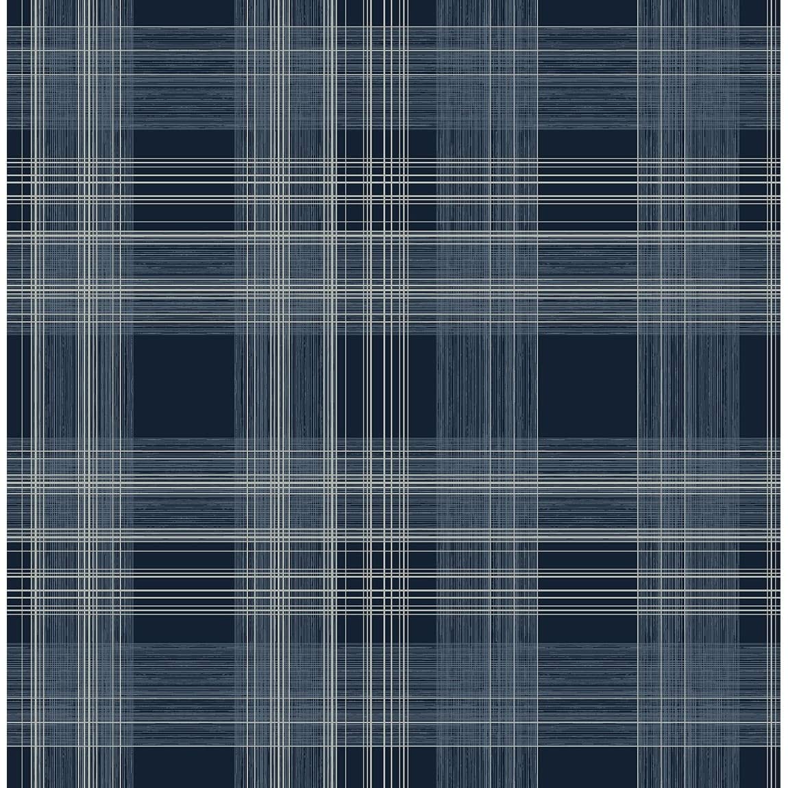 NextWall Stacy Garcia Home Rad Plaid Peel and Stick Wallpaper (Denim Blue)