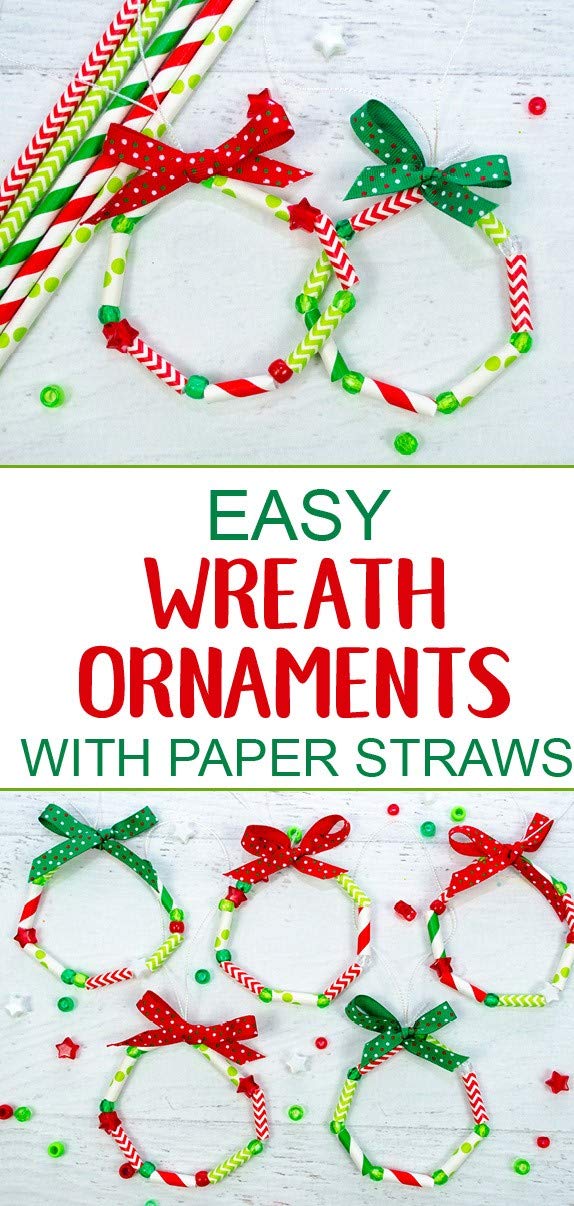 125 Pcs Christmas Green And Red Stripe Dot Chevron Paper Straw Mix