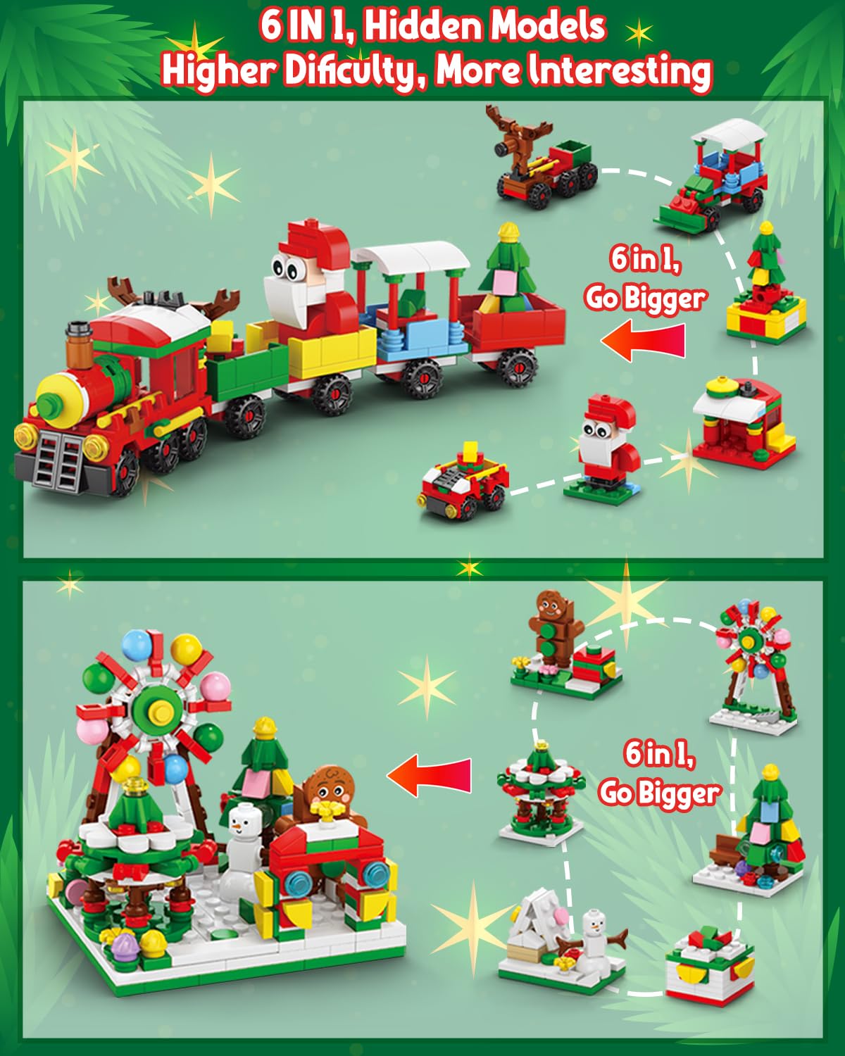 Advent Calendar 2025 Kids, 24 Days Building Blocks Toys Holiday Countdown, Christmas Stocking Stuffers for 6 7 8 9 10 11 12 Year
