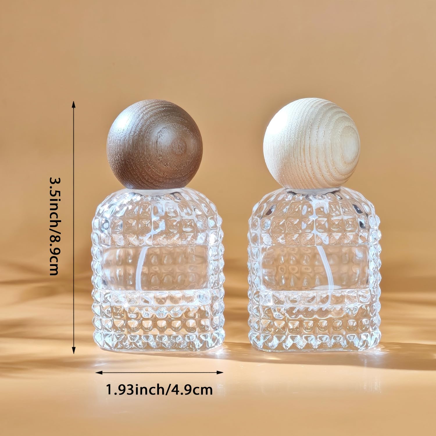 Yerpkefey 30Ml/1.0 Oz Glass Spray Bottle Perfume Atomizer,Vintage Perfume Bottles Empty Refillable Spray Bottle 2Pack (A1-30Ml)