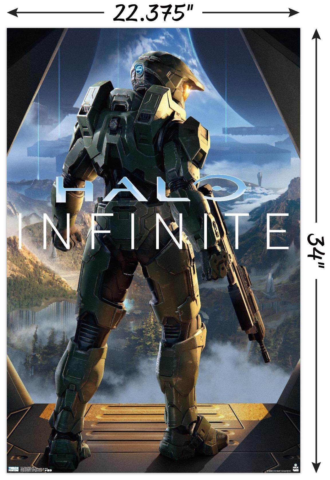 Trends International Halo Infinite - Key Art Wall Poster, 22.375'' X 34'', Unframed Version
