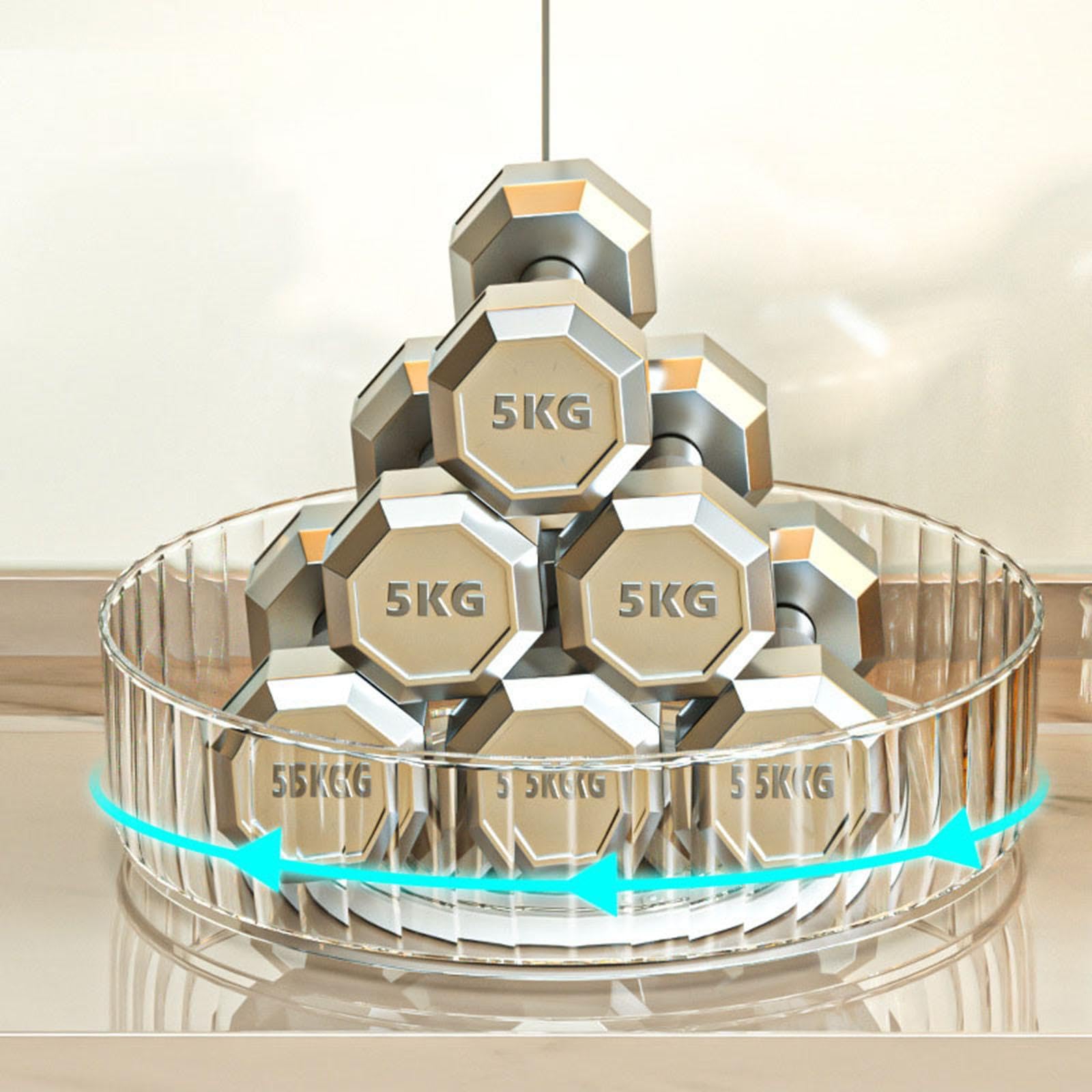The Style Sutra Rotating Seasoning Storage Rack Dried Fruit Large For Kitchen Fridge Dresser L