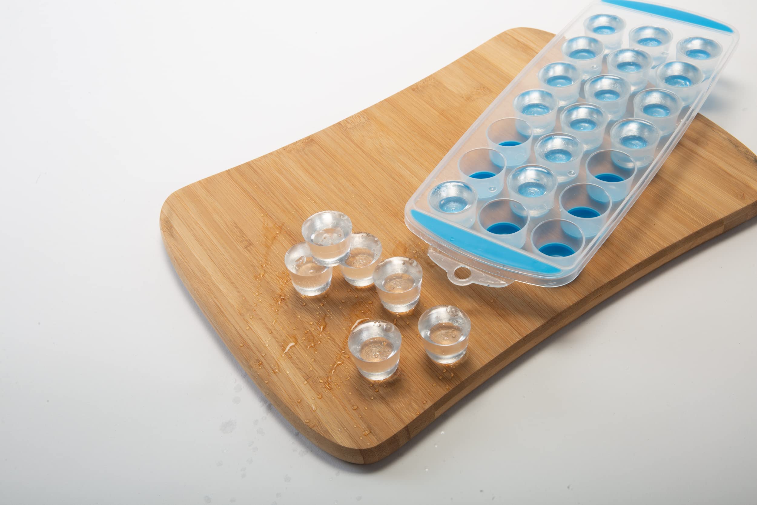 Kitchen Details 2 Pack Mini Ice Cube Tray | Dimensions: 11. 75'' X 4. 625'' X 1. 125'' | Makes 21 Mini Cubes | Dishwasher Safe |