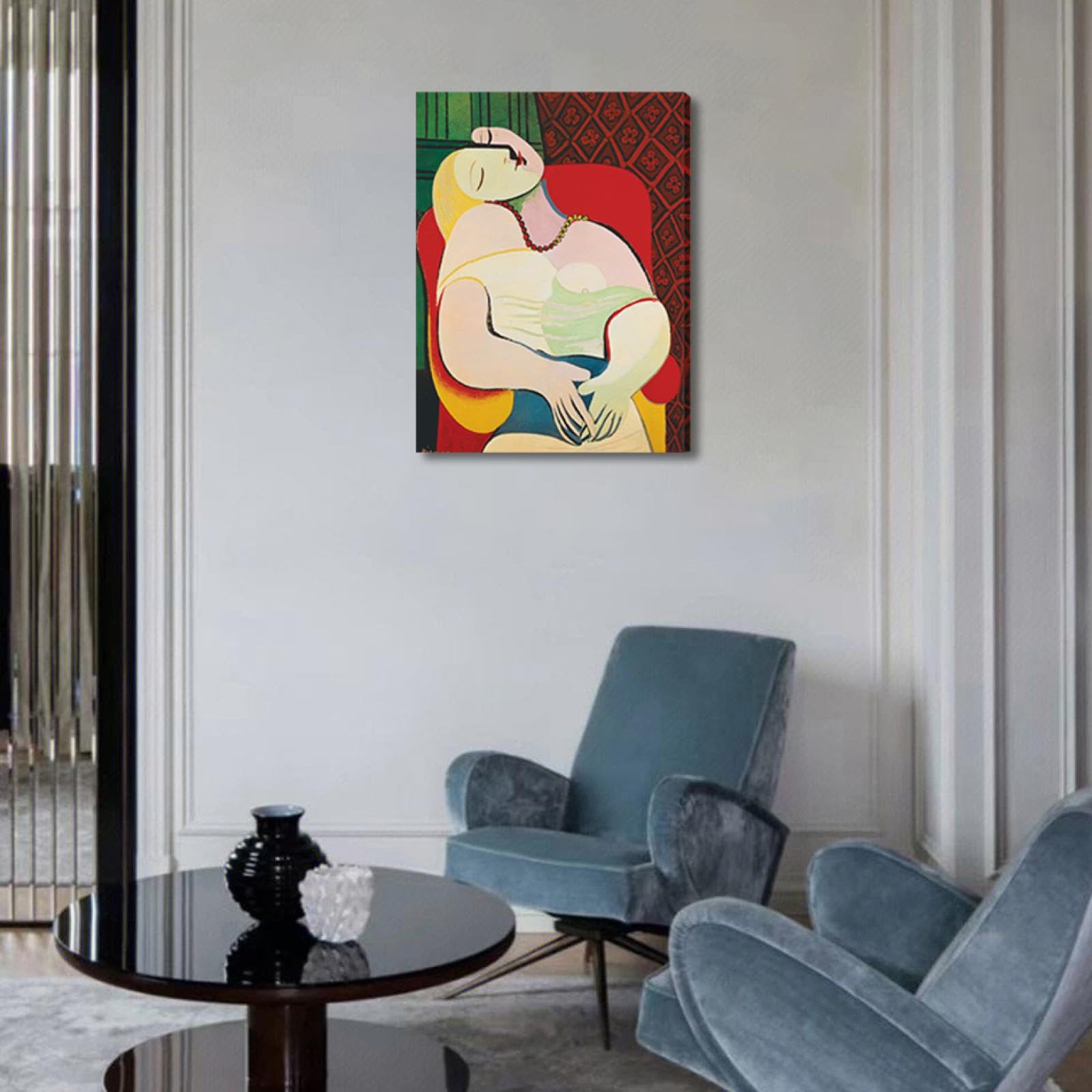 Pablo Picasso'S Wall Art -The Dream By Pablo Picasso Wall Art Women Painting Modern Canvas Wall Art Abstract Picasso Paintings B
