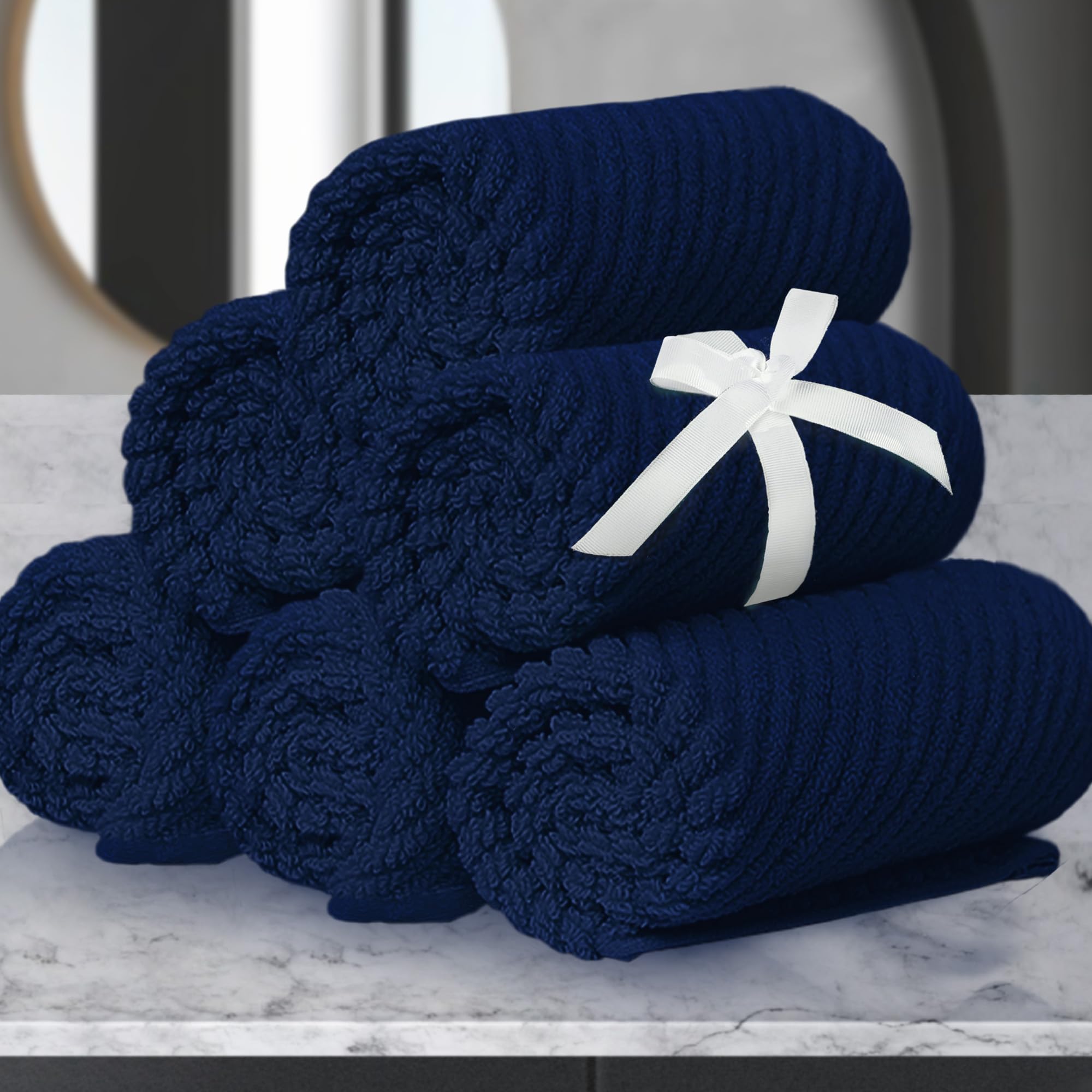 Wash Cloths For Your Face (13''X13'') - 100% Cotton | Lightweight | Thick | Quick Dry | Soft | Absorbent, Hand Towels 6 Pack, Wa