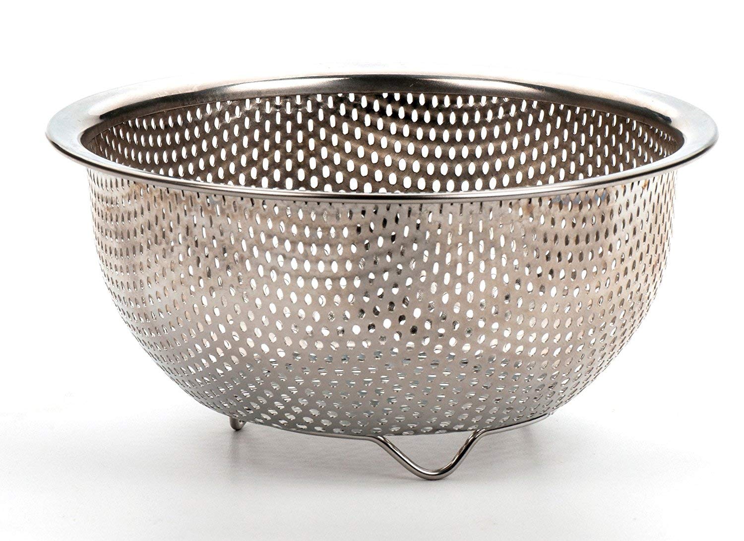 Rsvp International Endurance Kitchen Collection Colander Strainer, Berry, Pierced Stainless Steel