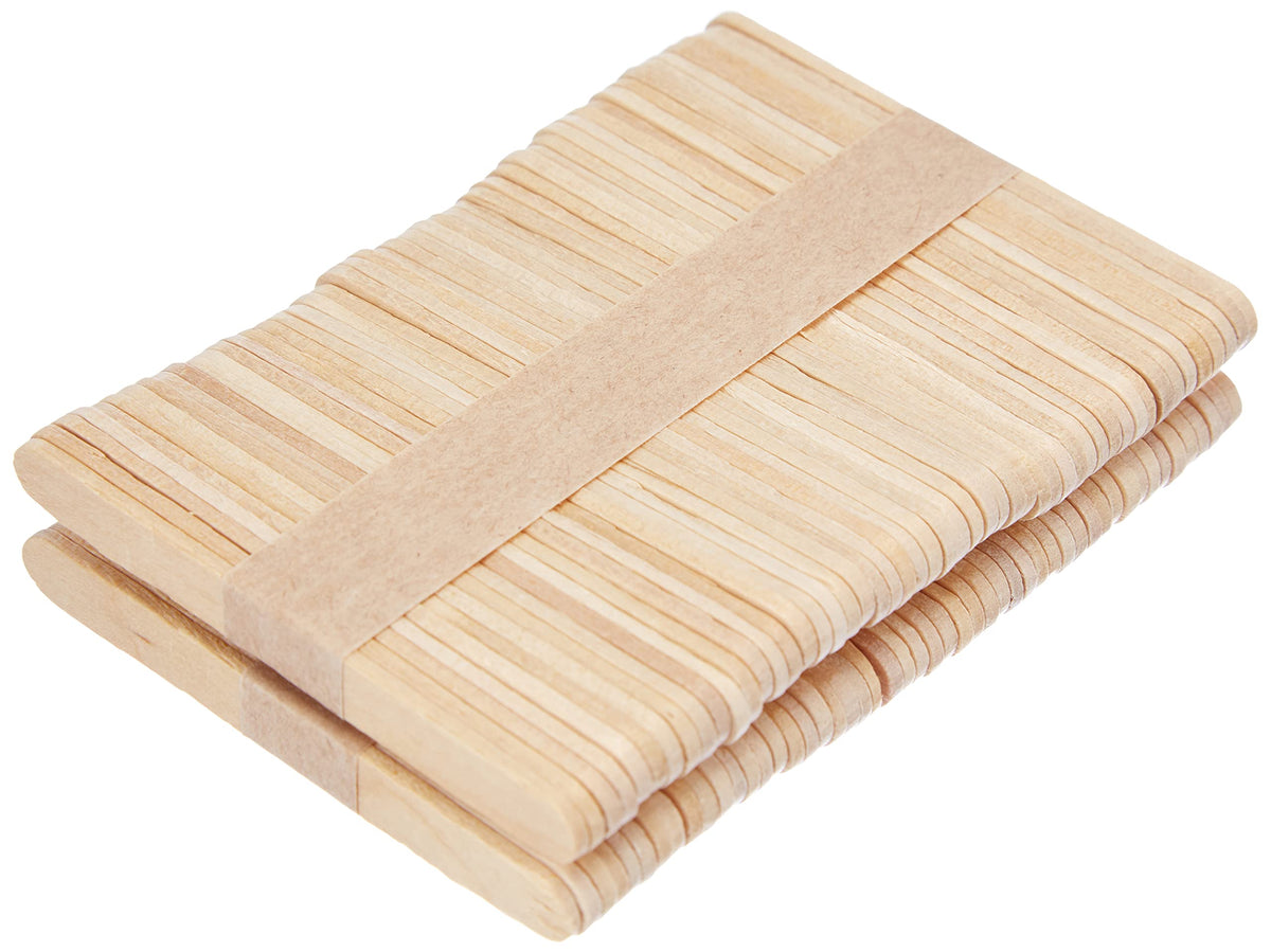 Silikomart Silicone Easy Cream Wooden Sticks For Mini Ice Cream Bars, Set Of 100