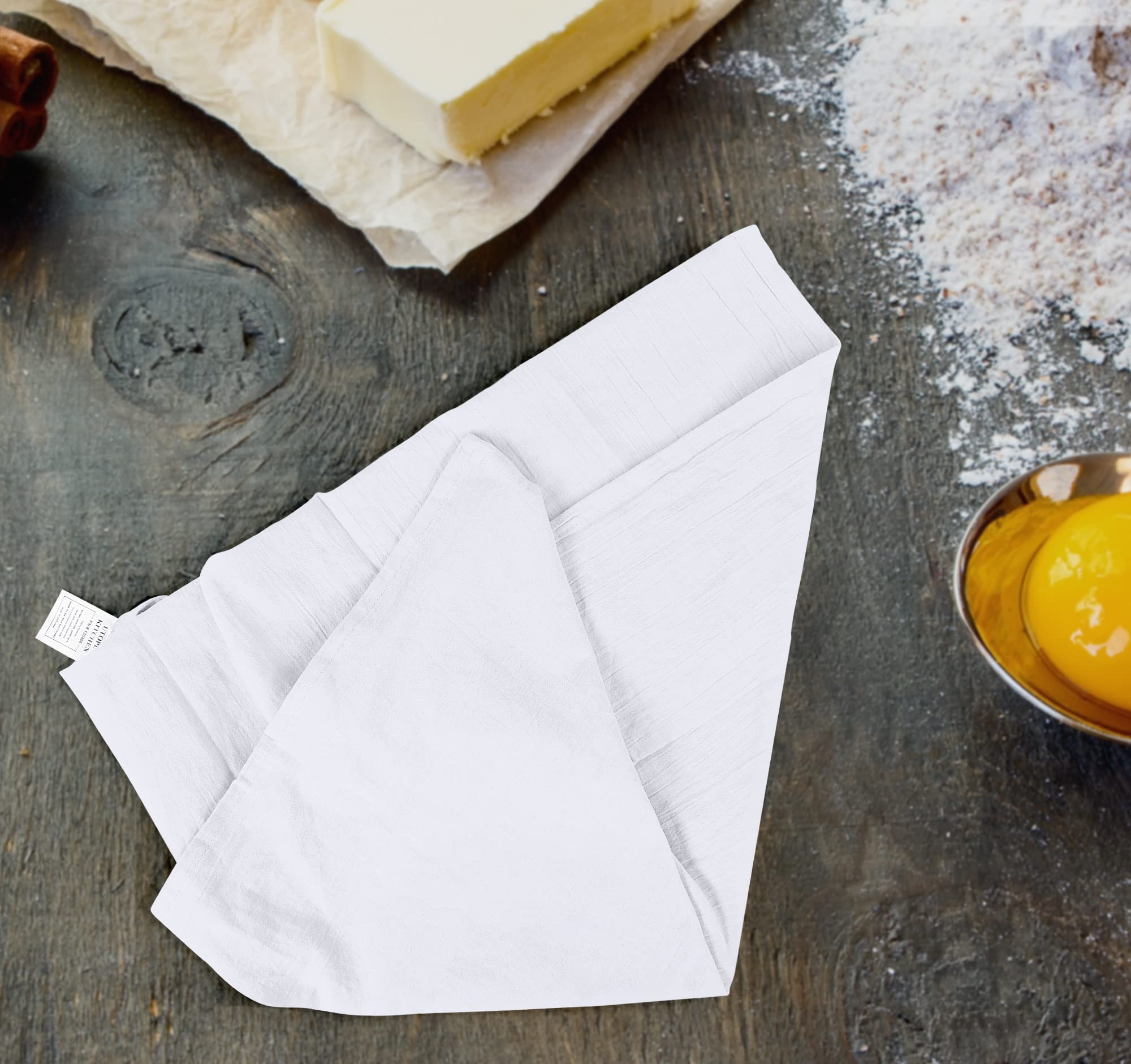 Utopia Kitchen 6 Pack Flour Sack Tea Towels, 28 X 28 Ring Spun 100% Cotton Dish Cloths - Machine Washable - For Cleaning & Dryin