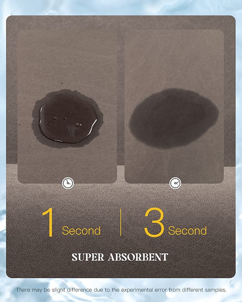 Montvoo-Bath Mat Rug-Rubber Non Slip Quick Dry Super Absorbent Brown Thin Bathroom Rugs Fit Under Door-Washable Bathroom Floor M