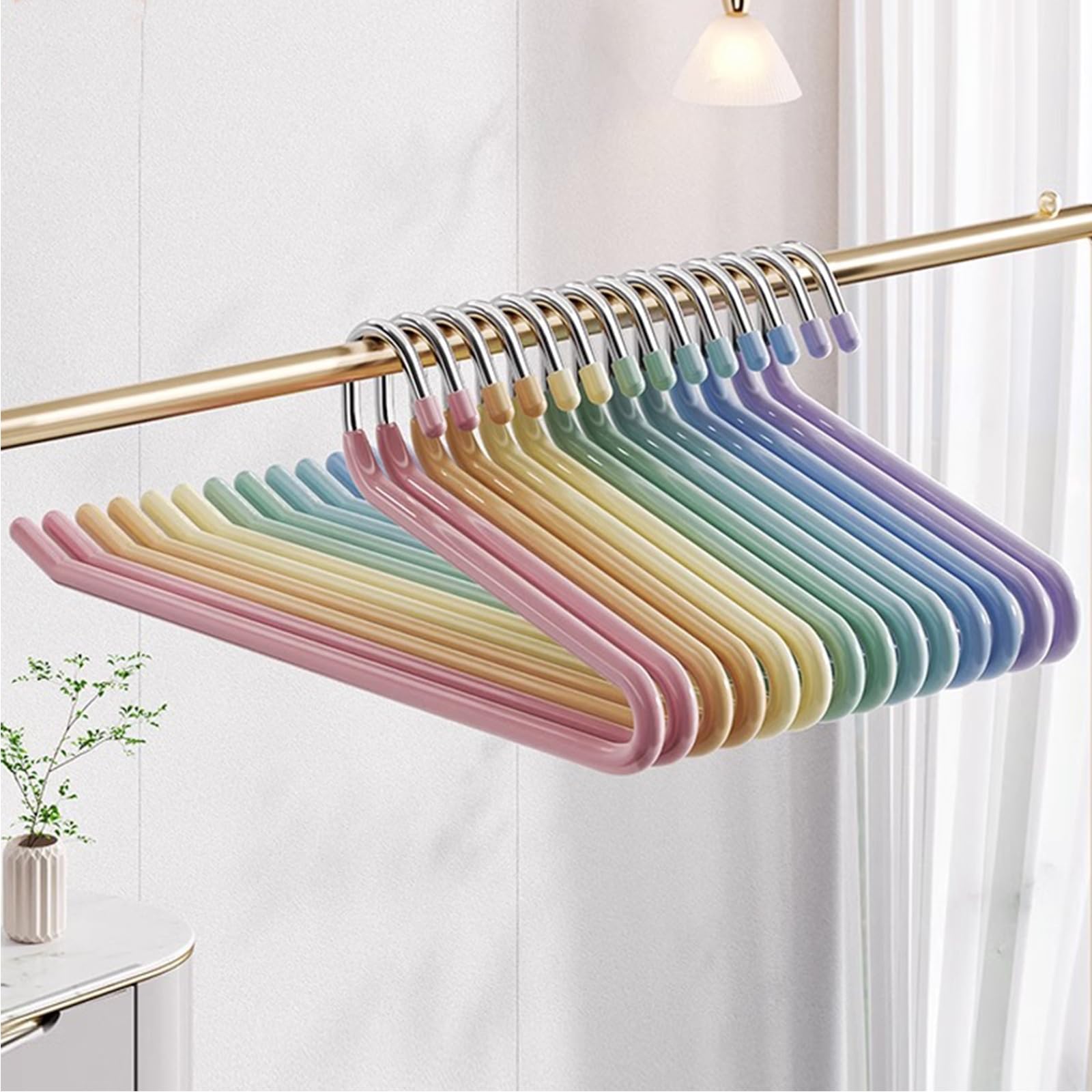 Slmt Pants Hangers For Women And Men, 28 Pack Jean Hangers For Closet, Open Ended Trouser Hangers, Rubber Coated Hangers Non Sli