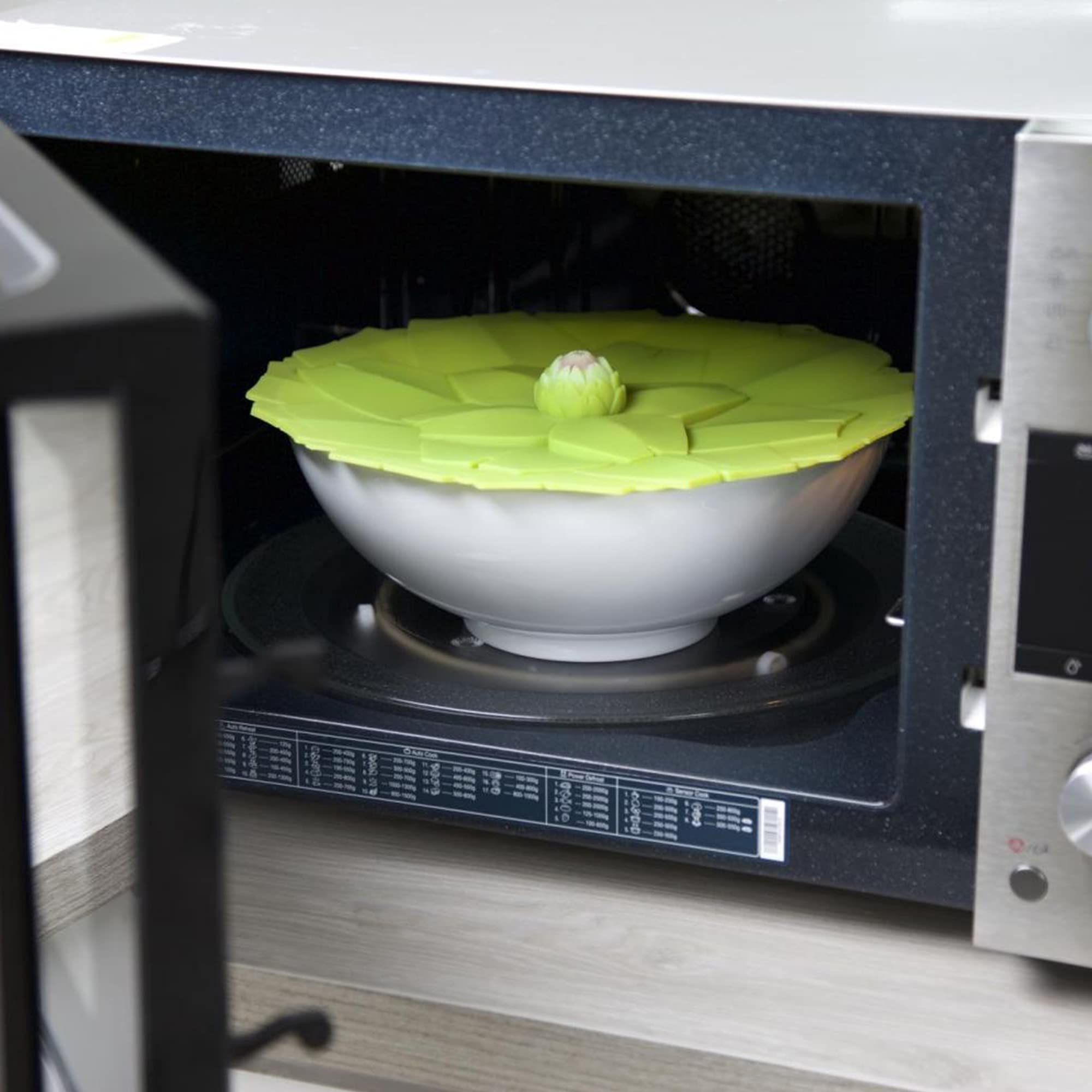 Charles Viancin - Artichoke Silicone Lid For Food Storage And Cooking - 11''/28Cm - Airtight Seal On Any Smooth Rim Surface - Bp