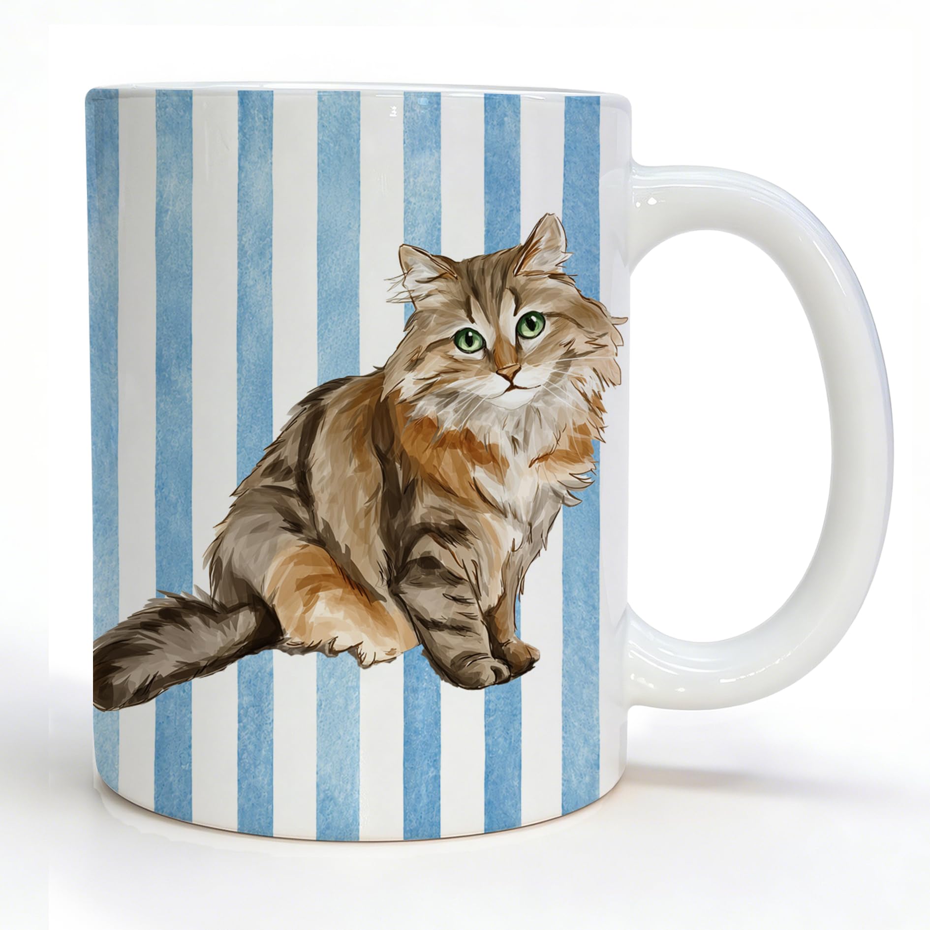 ALHDSJHD Siberian Cat Gifts Ceramic Coffee Mug,11 Oz
