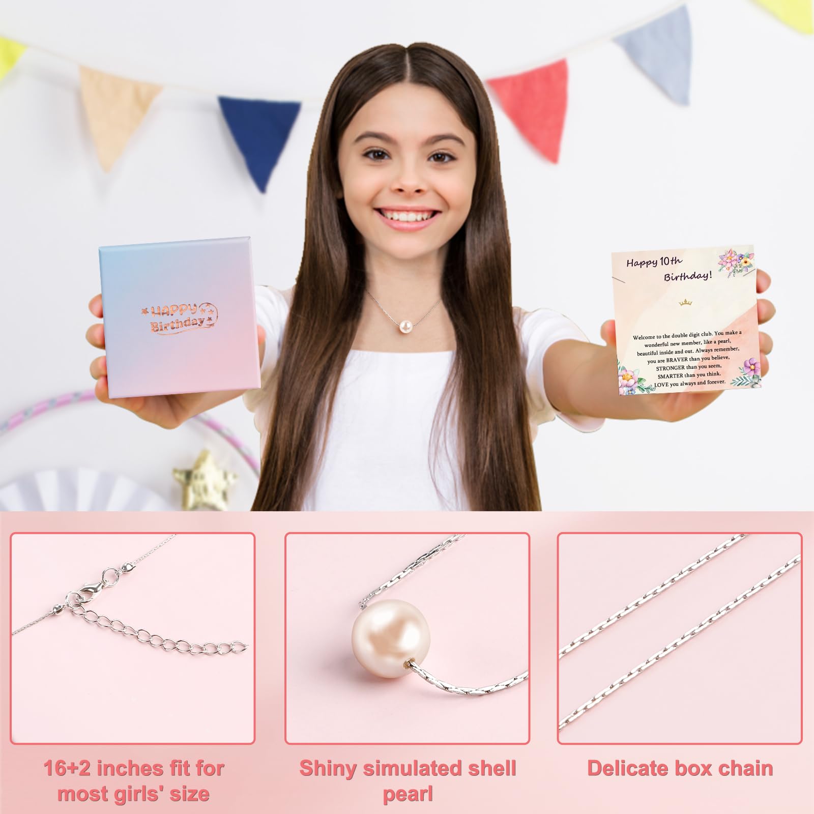 Juesly Gifts for 10 Year Old Girl, 10 Year Old Girl Birthday Gifts for Daughter, Granddaughter, Niece,10th Birthday Gift for Gir