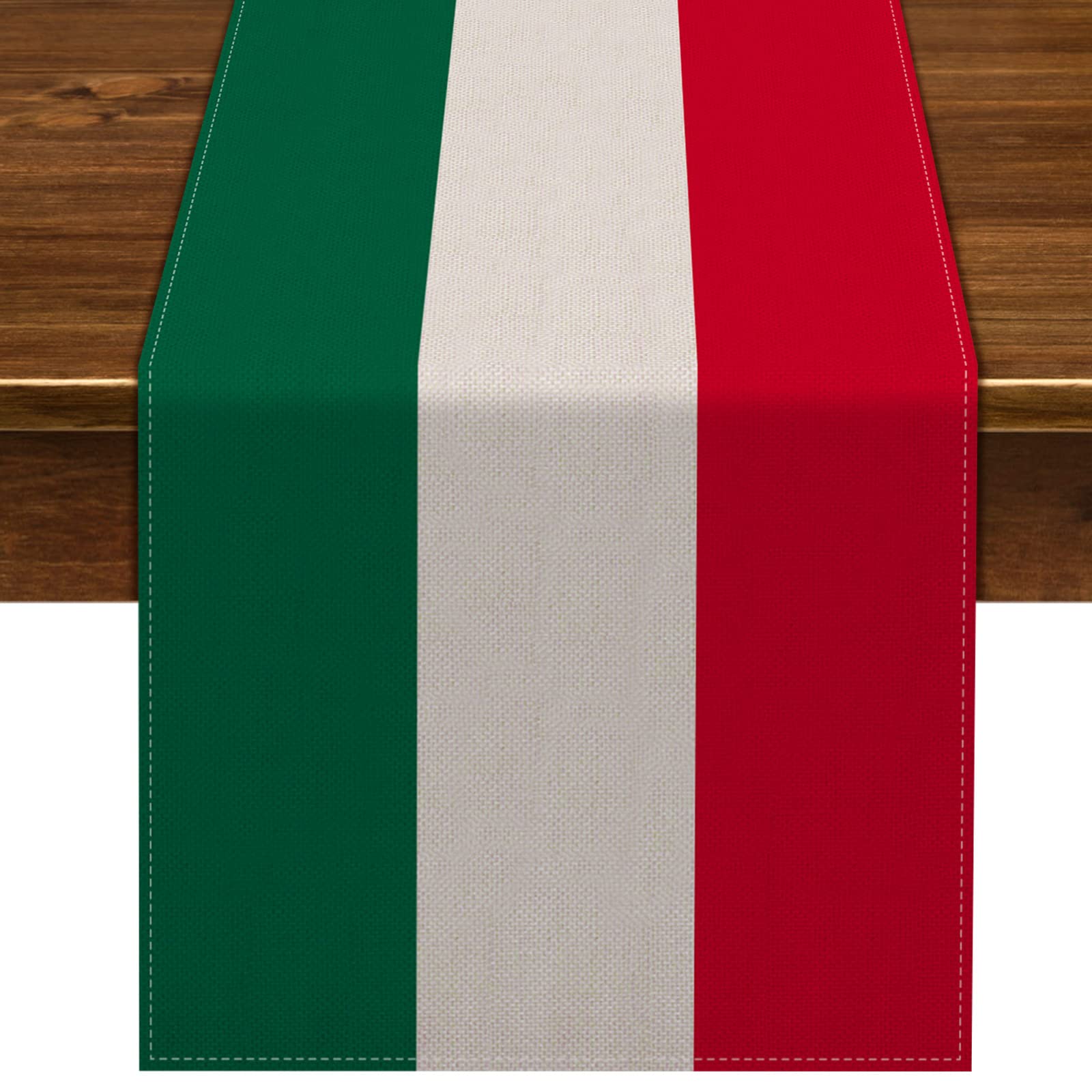 Nepnuser Italy Table Runner For Italian Themed Party Decoration Home Kitchen Dining Room Dinner Linen Table Decor (13'' X 72'')