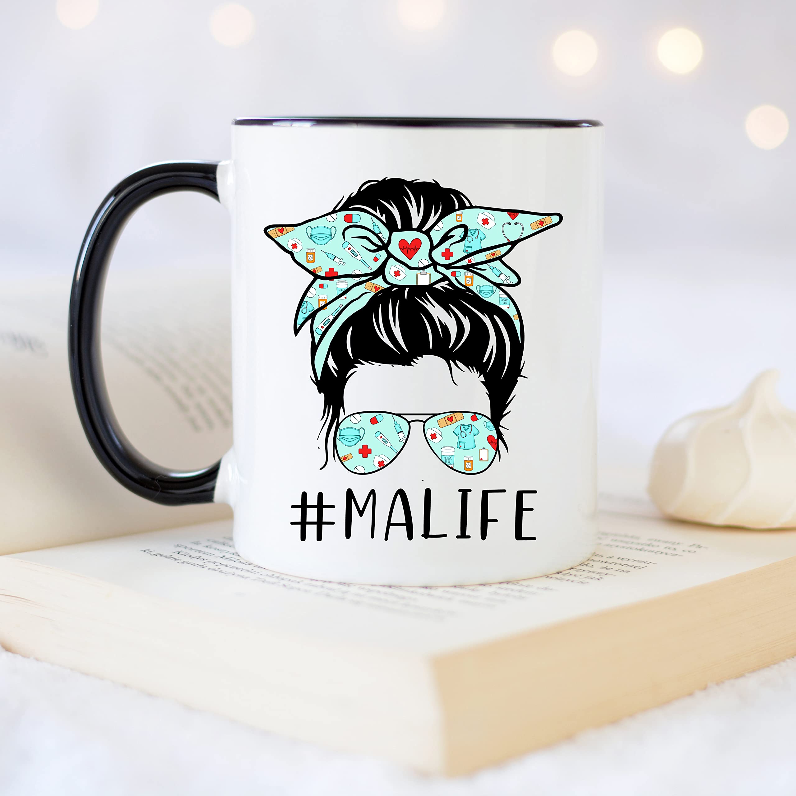 YouNique Designs Medical Assistant Mug, 11 Ounces, Medical Assistant Student Coffee Mug, Medical Assistant Cups, Medical Assista