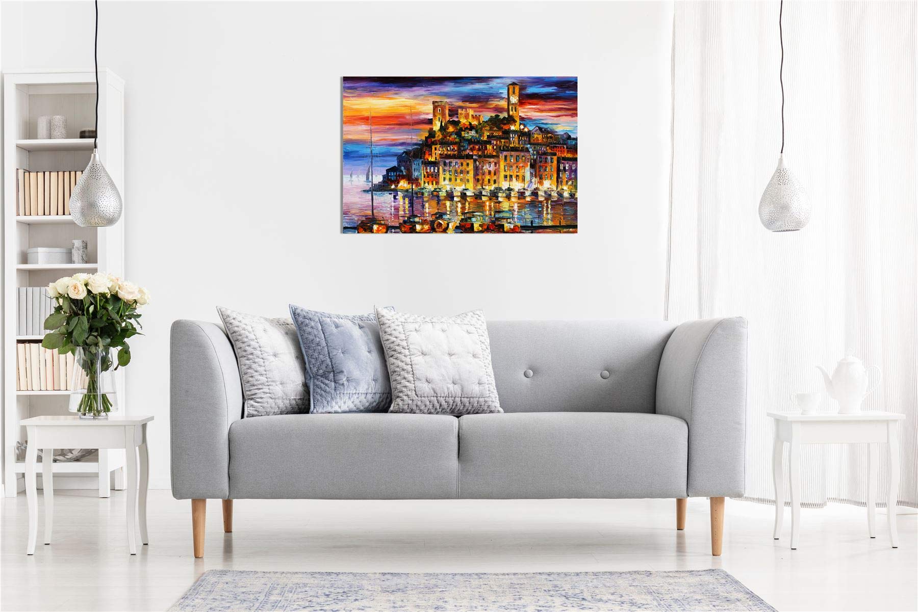 Panther Print Canvas Print, 61X41 Cm (24X16In), Cannes France