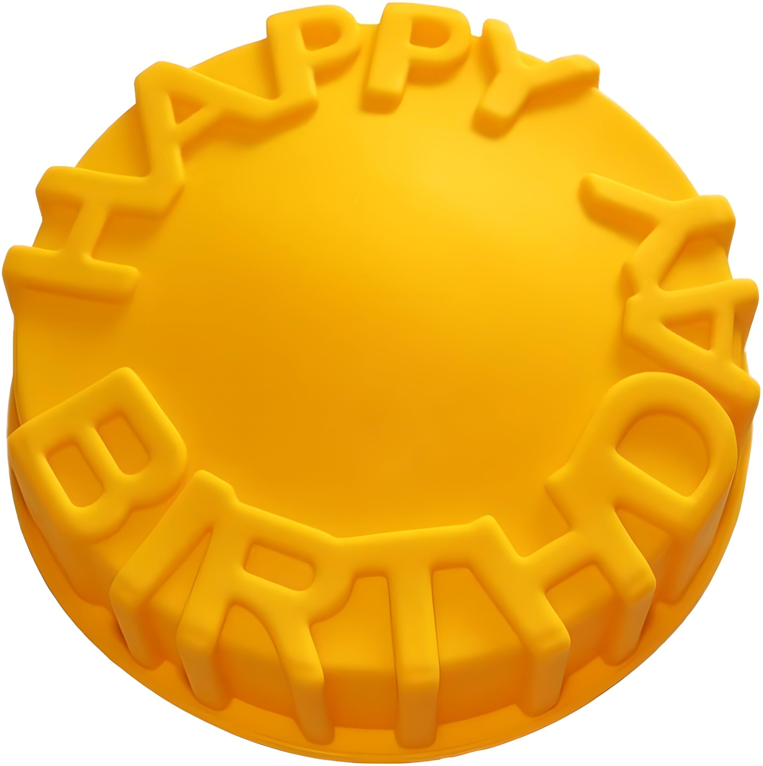 Zavaca 8 Inch Happy Birthday Cake Mold Pan Birthday Party Birthday Cake Baking Silicone Mold
