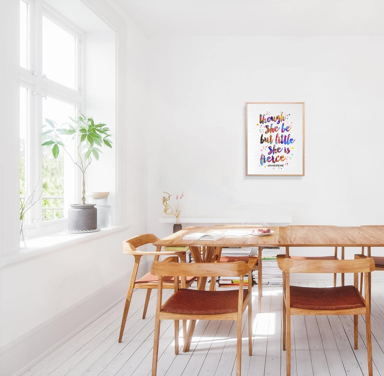 Dignovel Studios 11X14 Unframed Though She Be But Little, She Is Fierce William Shakespeare Inspirational Motivational Quotes Wa