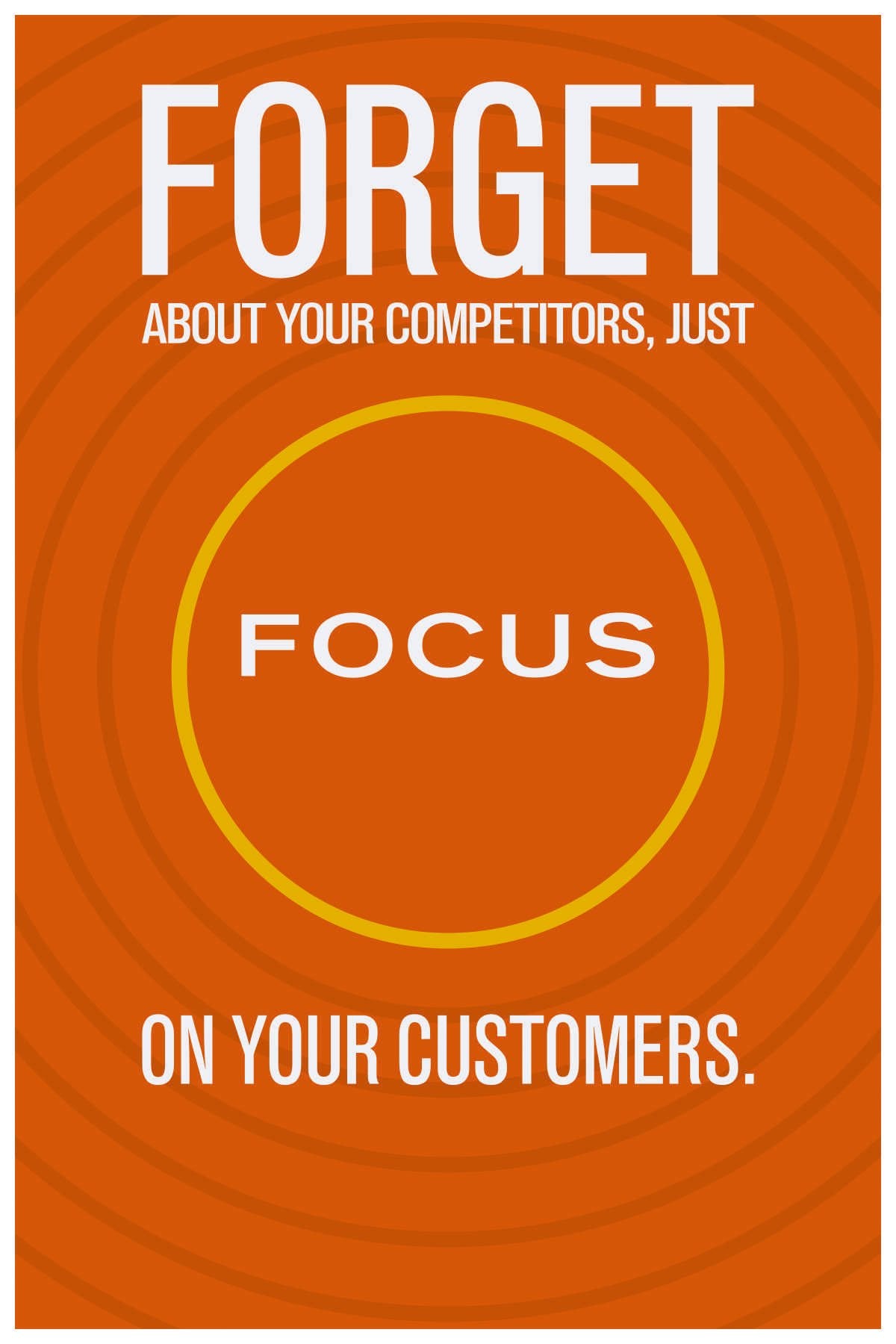 Inephos Focus On Your Customers Poster Art | Inspirational Posters For Offices (12 X 18 Inch)